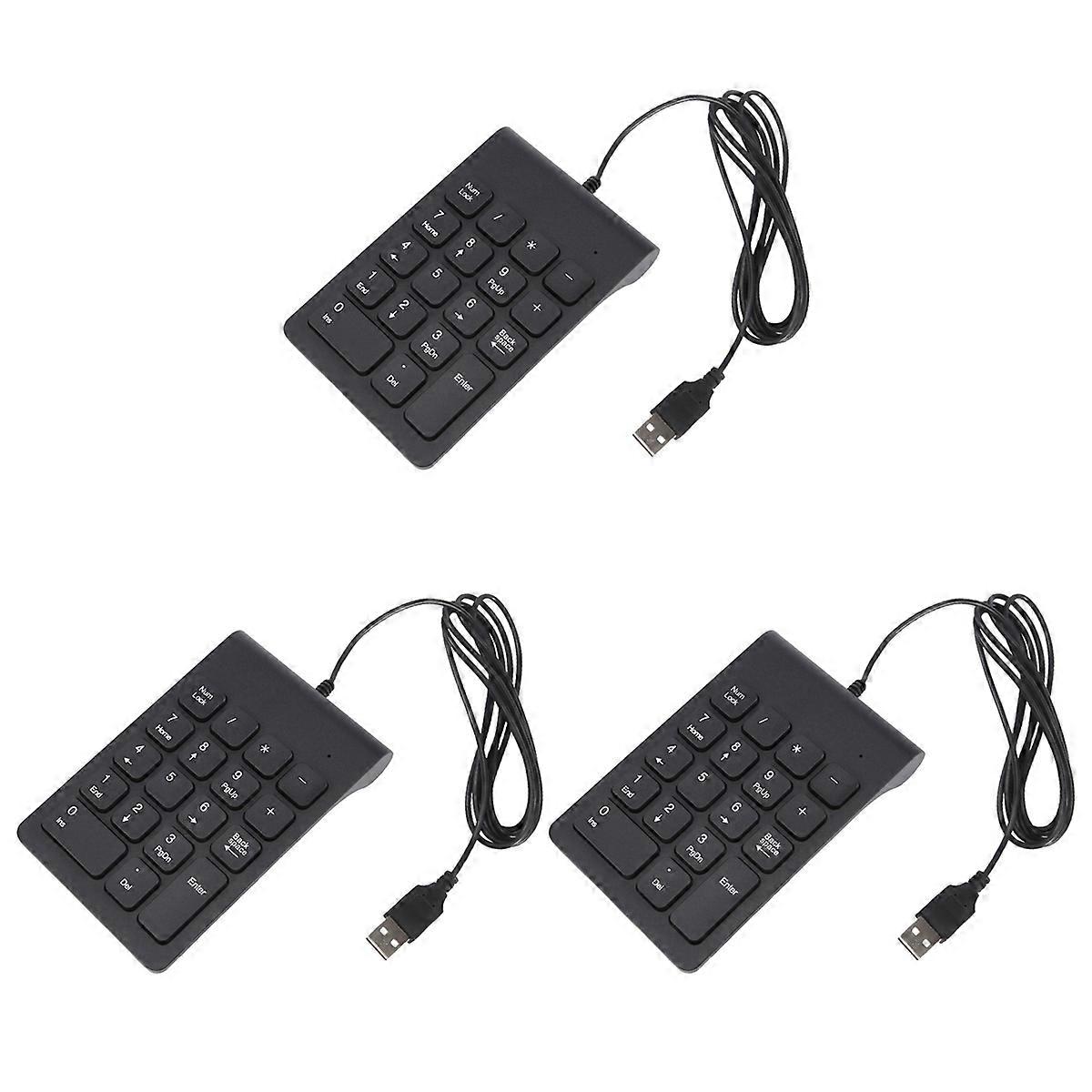 Mini USB Wired Numeric Keypad Numpad 18 Keys Digital Keyboard for Accounting Teller Laptop Android N