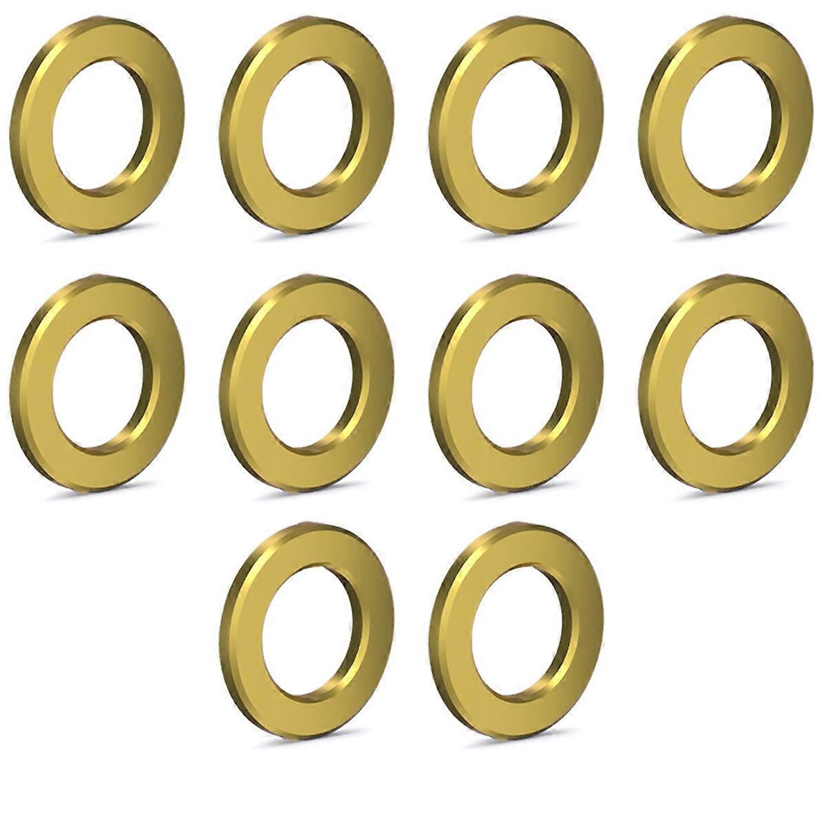 10pcs M5 Bicycle Titanium Flat Washer Universal Golden