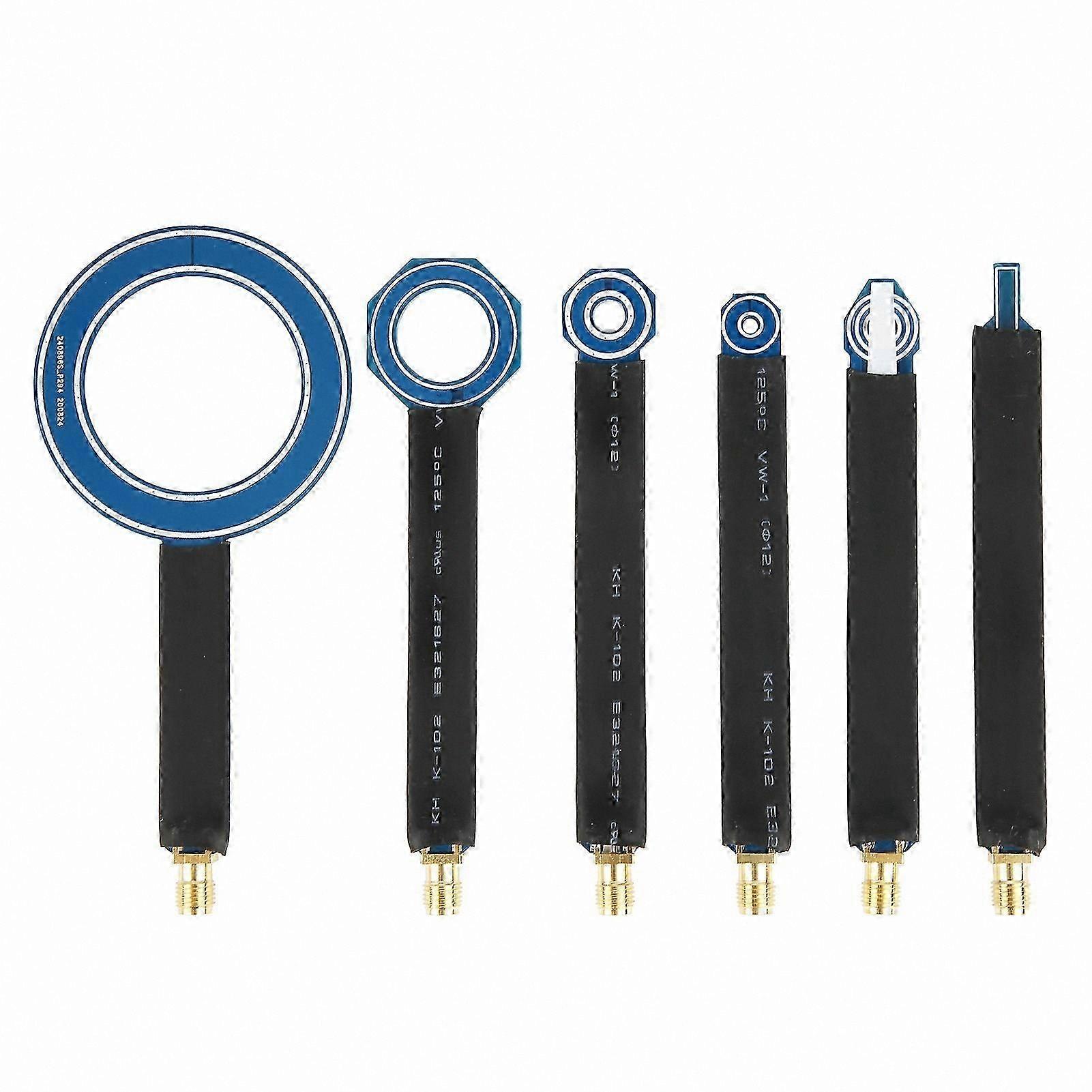 6-Piece Magnetic Field Probe Set for EMI Testing with SMA Connector