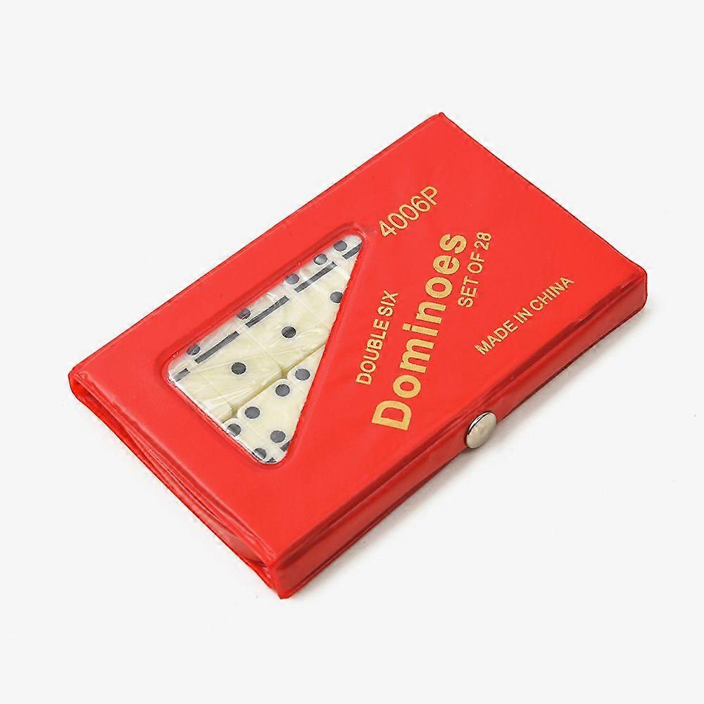 Double 6 Domino Set with Protective Case, Complete 28-Tile Classic Game for Adults and Kids, Ideal for Family Game Night and Mexican Train, Portable S