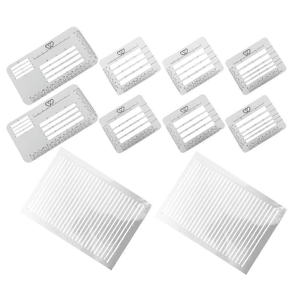 Envelope Addressing Guide Stencils Plastic for Spacing Lines 4Sets