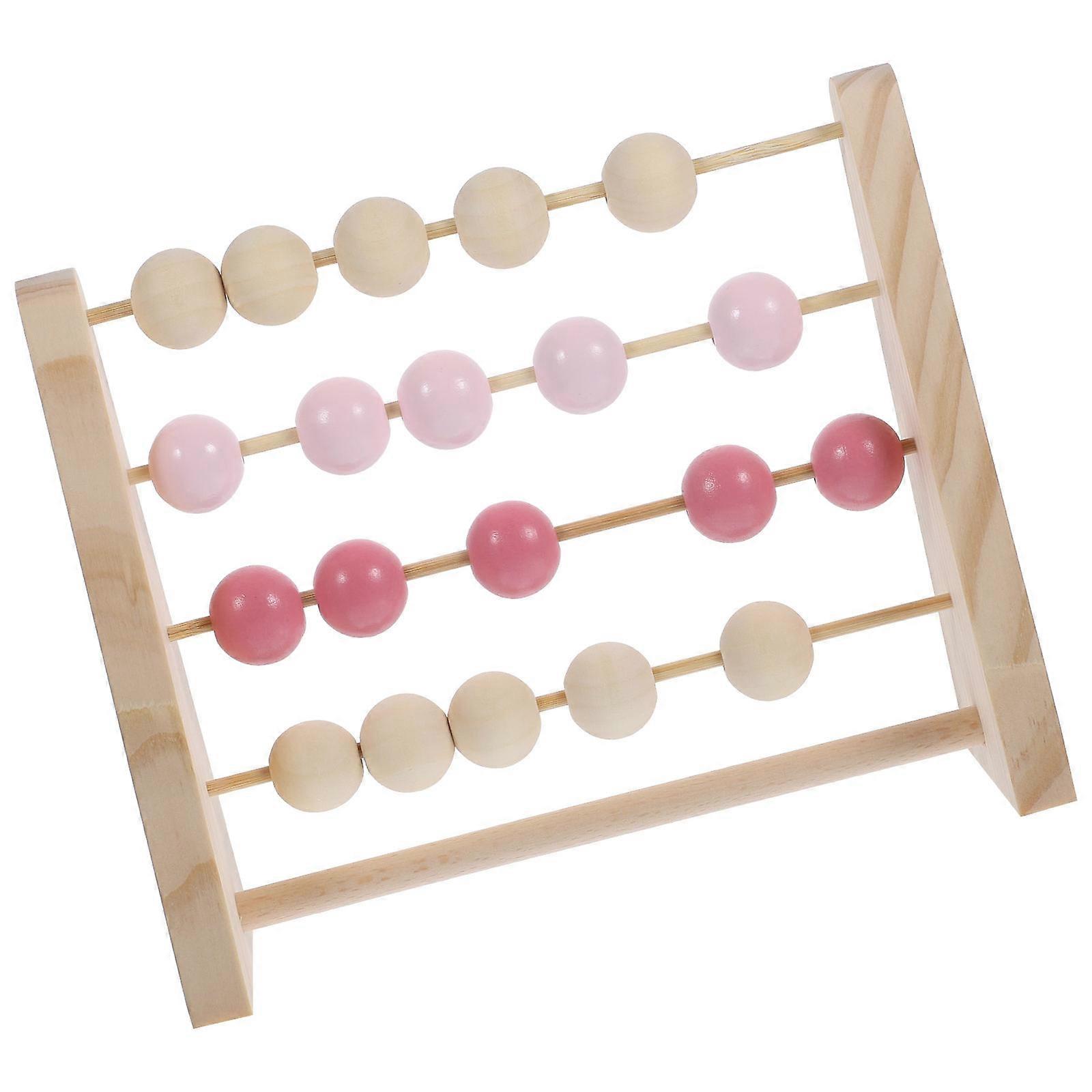 Abacus for Kids Wooden Abacus Mental Arithmetic Tool 2Pcs Educational Toy