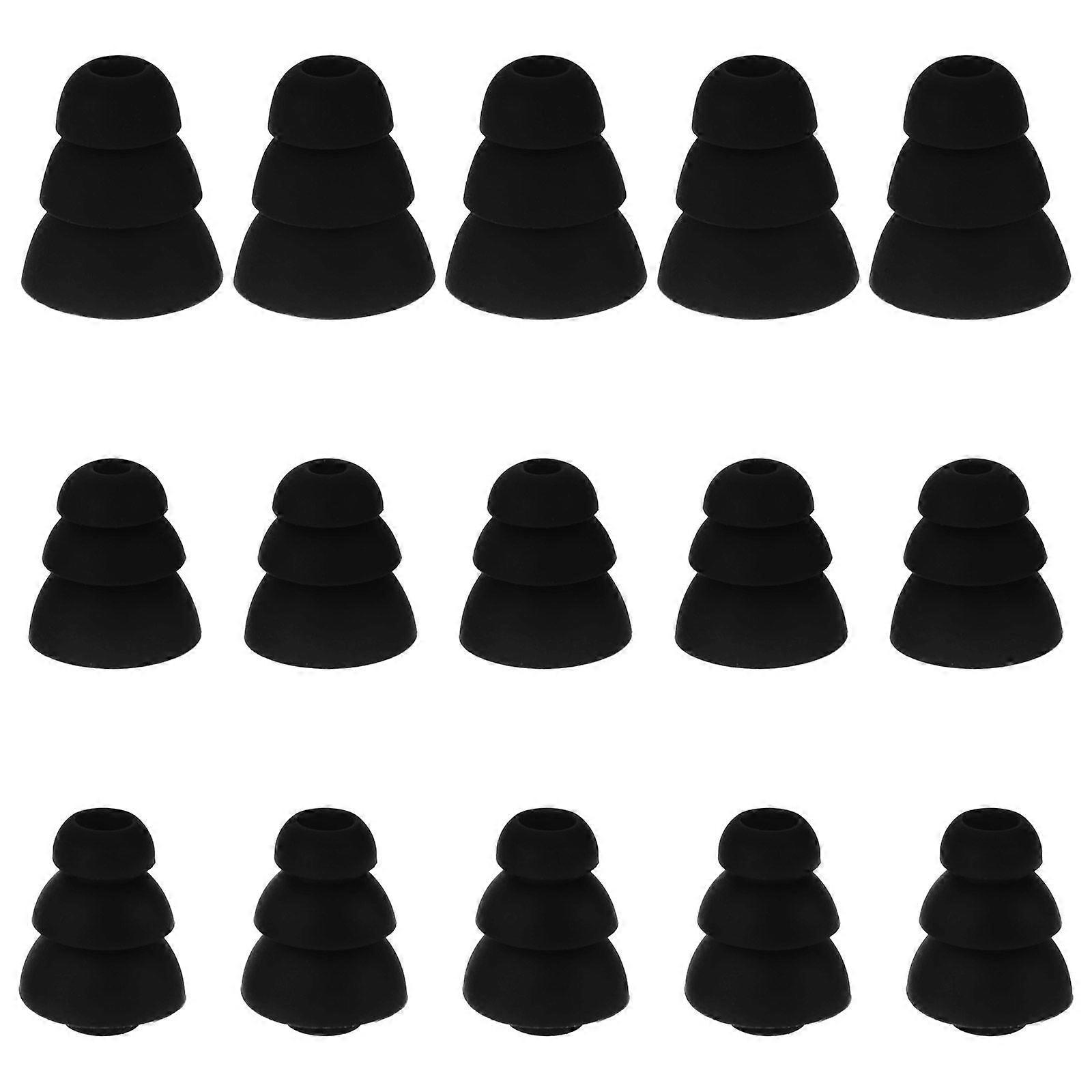 15 stk ørepropper silikon ørepropper øretelefontips erstatning ørepropper