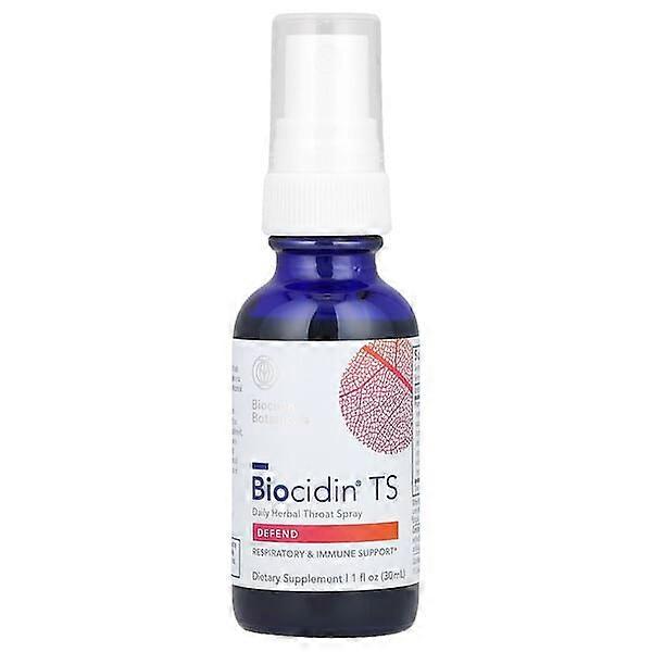 Biocidin Botanicals, BiocidinÃÂÃÂÃÂÃÂÃÂÃÂÃÂÃÂ® TS, Daily Herbal Throat Spray, 1 fl oz (30 mL)