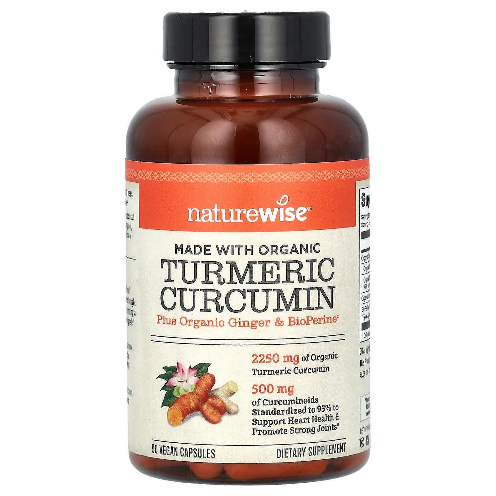 Organic Turmeric Curcumin, 90 Vegan Capsules