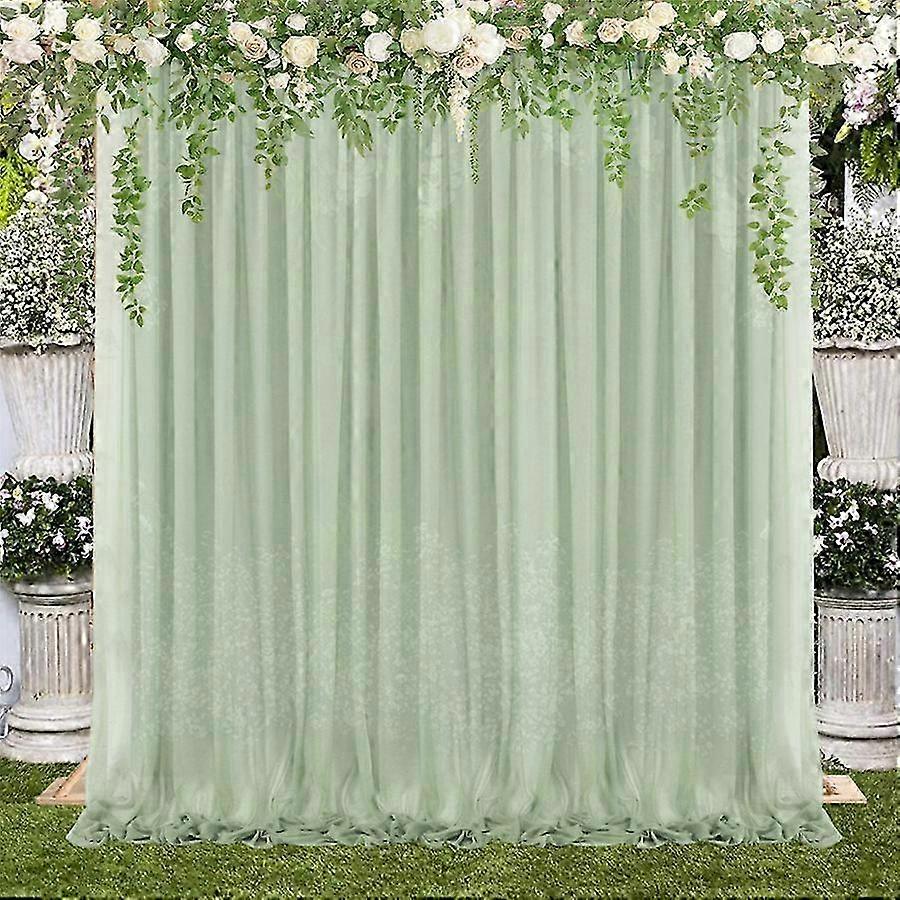 25–26 Hochzeitsbogen, 1,5 x 3 m, transparenter Hintergrundvorhang, Weiß