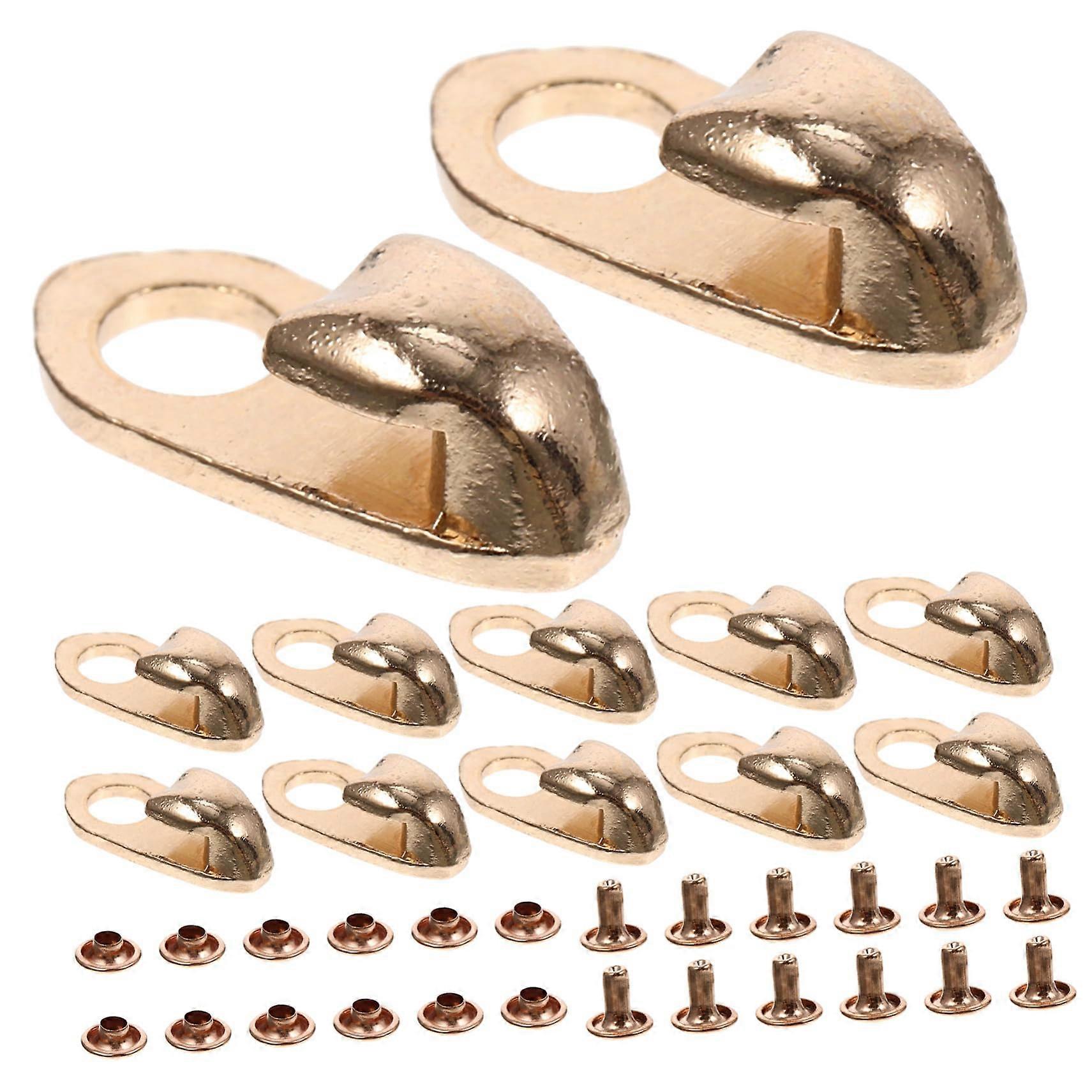 Metal Boot Lace Buckles With Rivets 20Pcs Alloy Fasteners For Climbing And Hiking Shoes, Secure Fit And Quick