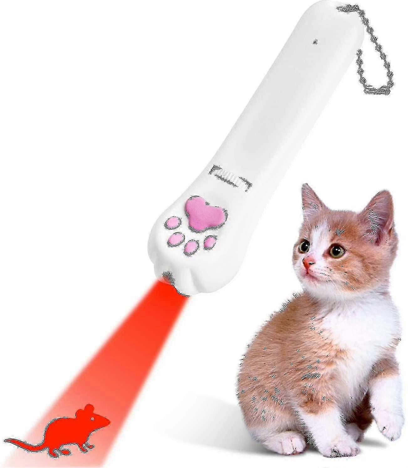 Projection Cat Claw Laser Cat Stick, Infrared Multi-pattern Six-in-one USB Charging Funny Toy