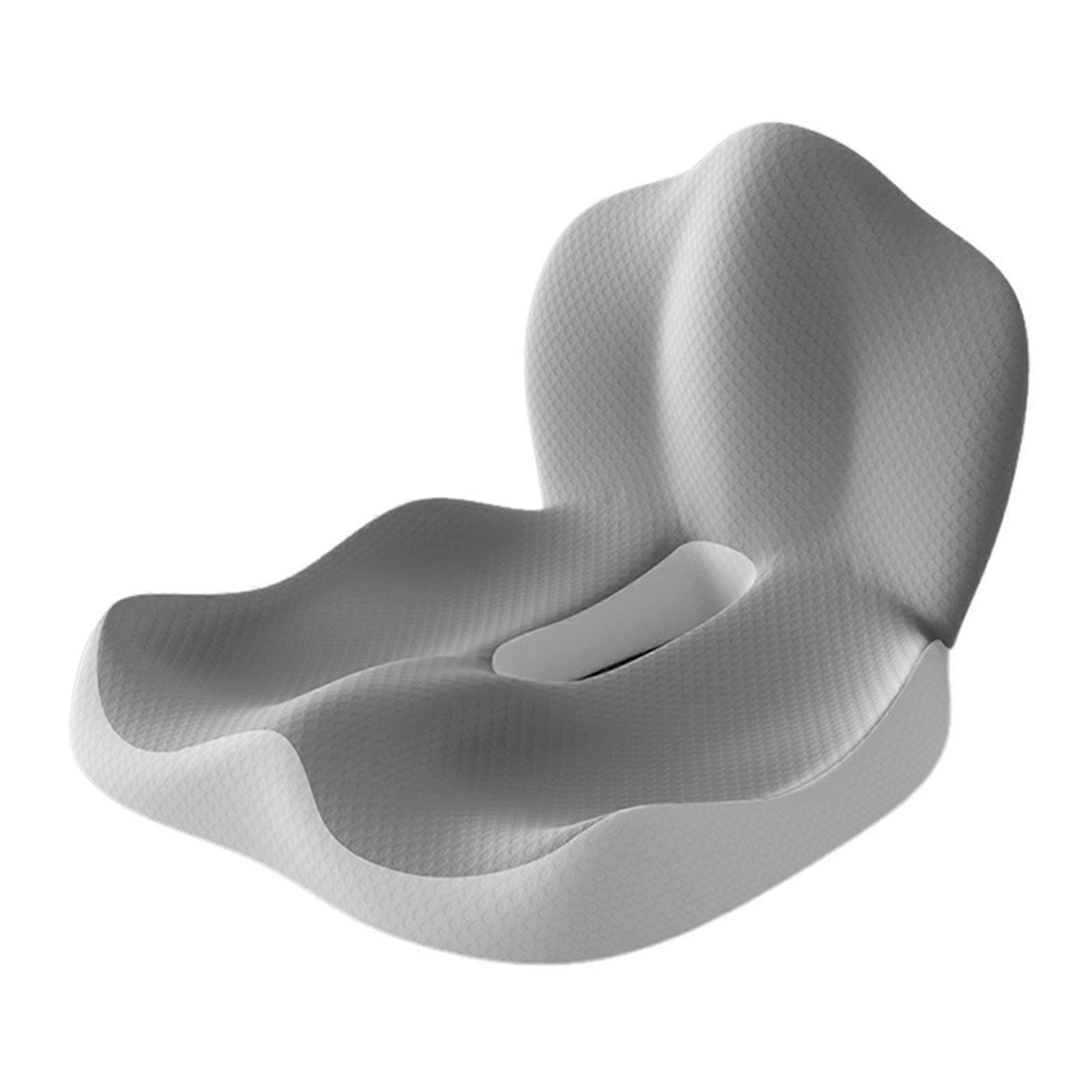 Jikaixiang Seat Cushion with Ergonomic Design Waist Support Anti-Slip Memory Foam Lightweight Portable Pain Relief Seat Cushion
