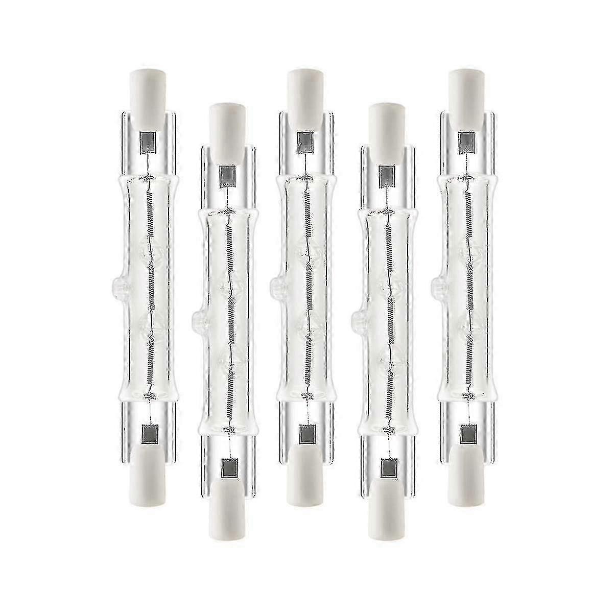 5パックR7s 118mm 300w 230v、r7sハロゲンリニア電球、調光可能ハロゲンランプ短所と互換性あり