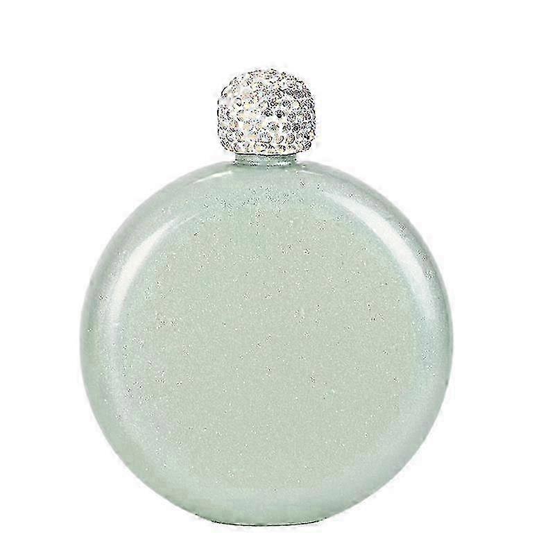 Women's Flask, Stainless Steel Flask For Liquor & Spirits Portable Round Portable Small Wine Jug