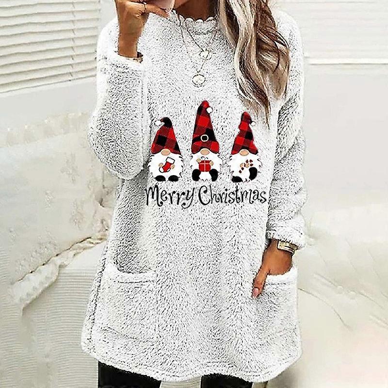 Nallebjörns-tröjor för damer i Storbritannien, jul/vinter, fleece, PLUS SIZE