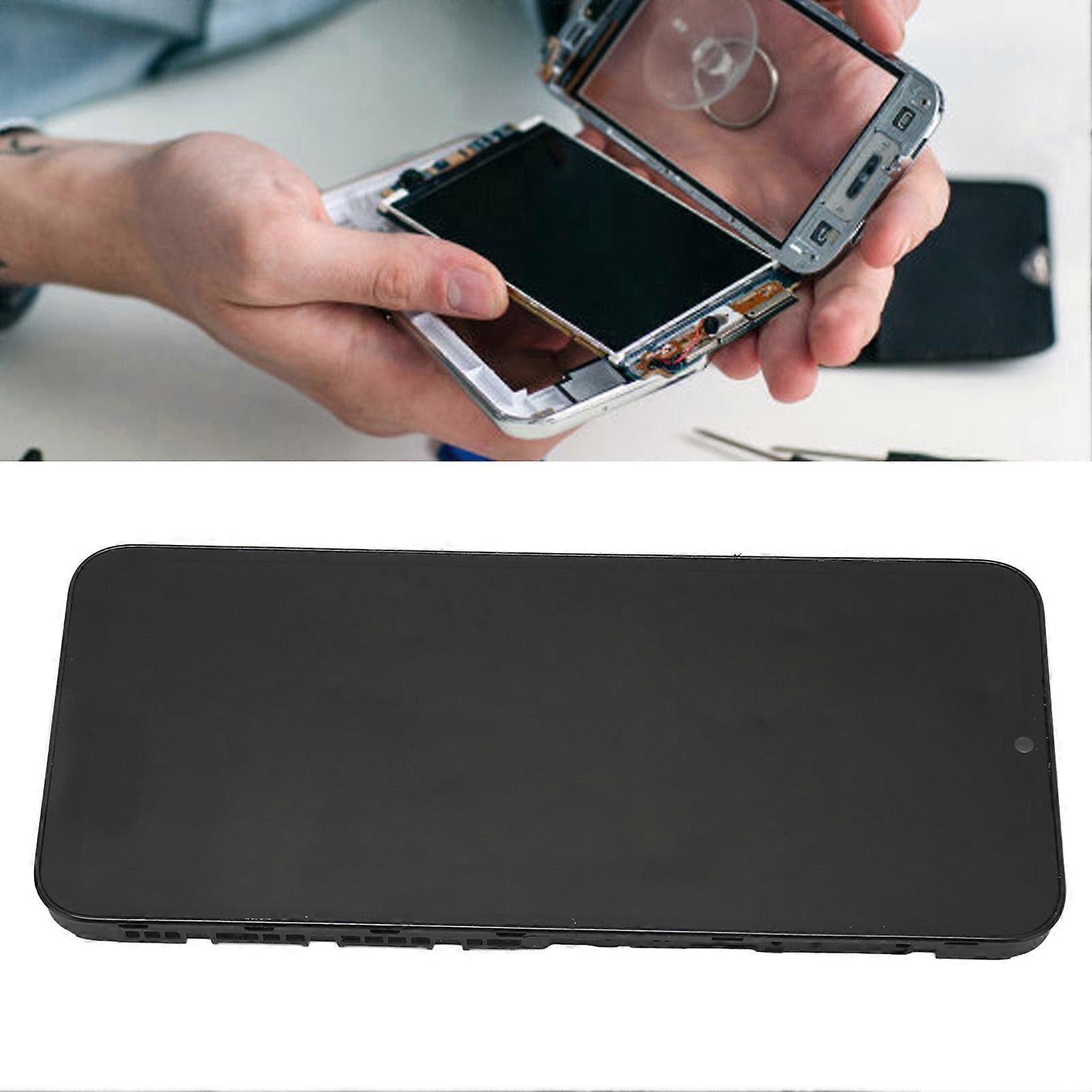 6.6in LCD Display Digitizer Screen with Frame Touch Digitizer LCD Replacement For Samsung Galaxy A14 A146u1 A146a A146w S146dl Black 