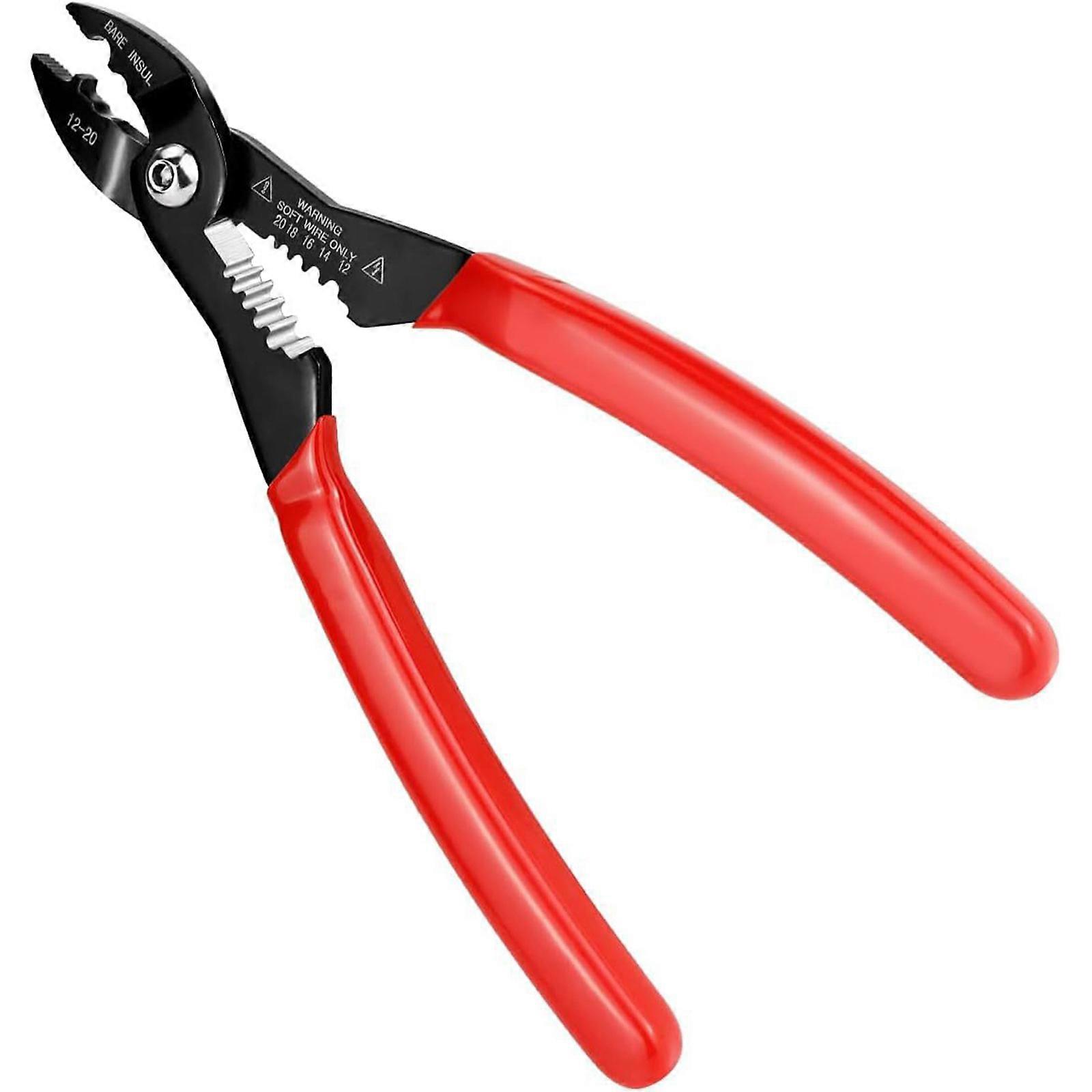 Professional 7Inch Electrical Wire Stripper With Stripping Crimping Cutting Splicing Function Heavy Duty Ergonomic Grip Multicolor