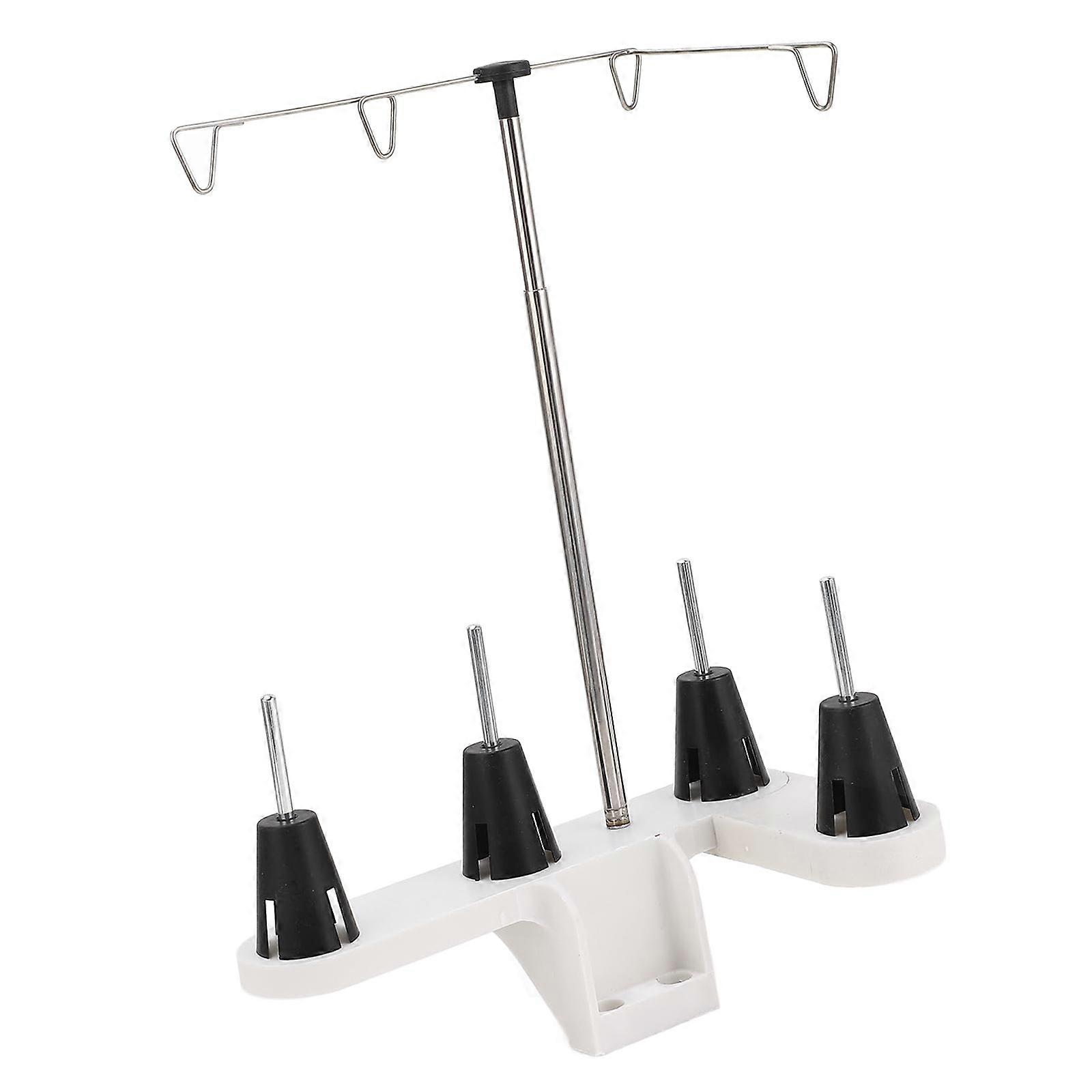 Embroidery Thread Spool Holder Thread Holders with 4 Spools Sewing Thread Stand Thread Roll Holder for Quilting Multicolor