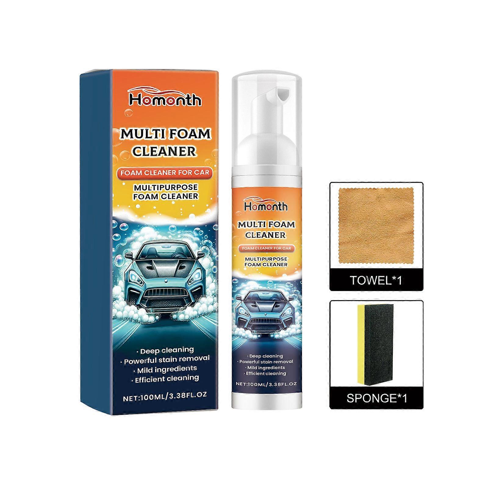 Multi-Functional Foam Cleaner For Cars Contains Sodium Gluconate