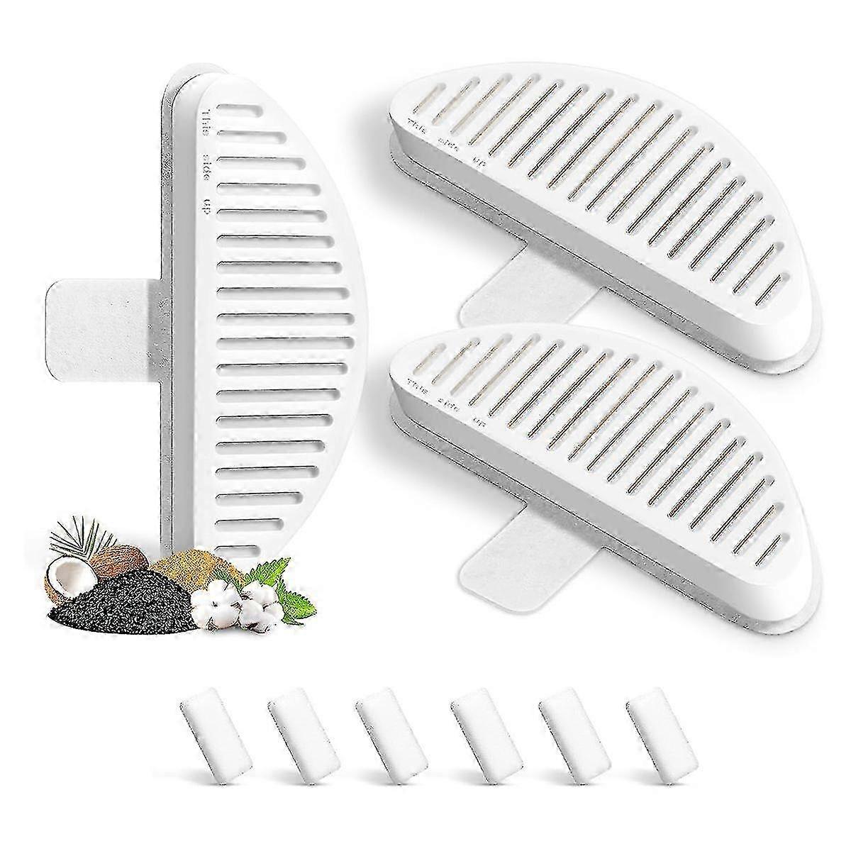 Cat Fountain Filters, 3 Pack Replacement Filters & 6 Pack Replacement Filter Sponges For 67oz/2l Au-Yvan Edition 1105