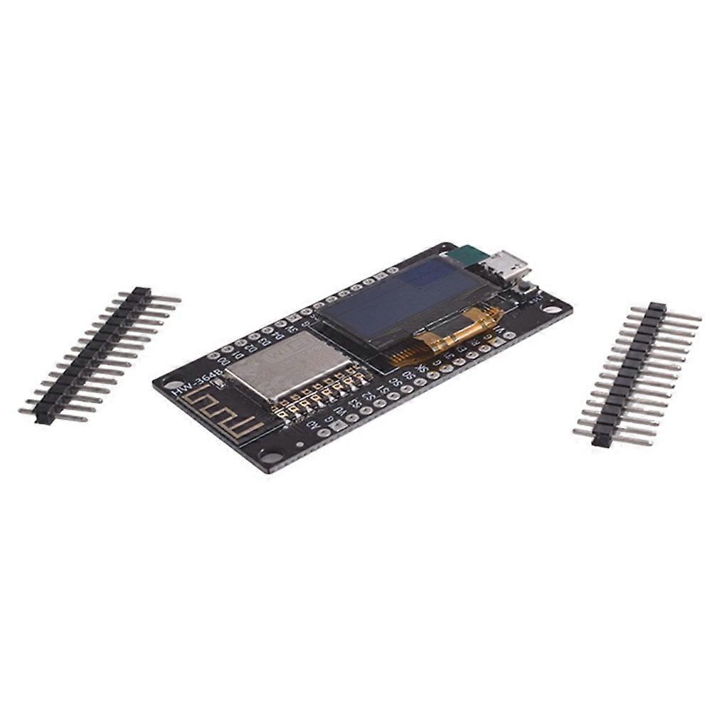 jixopn NodeMCU ESP8266 Development Board 0.96 Inch OLED Display Develop Board Micro USB