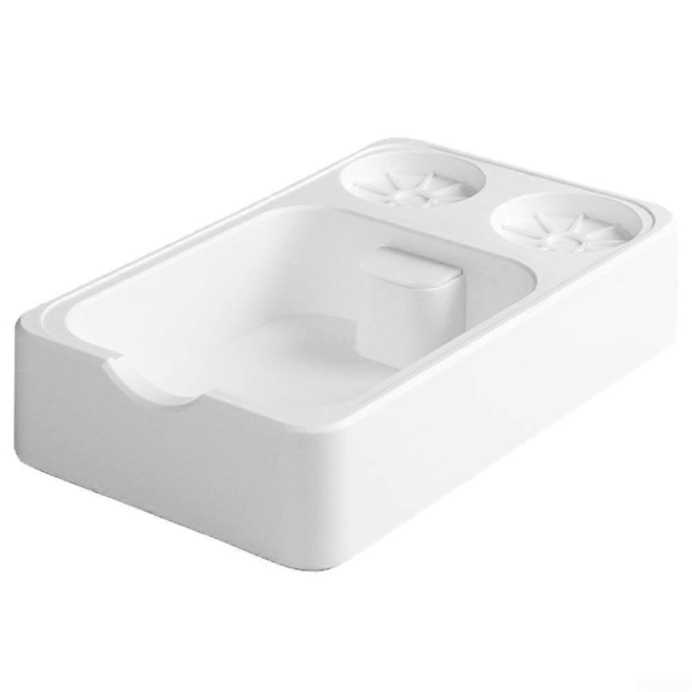 Practical Espresso Knock Box White, Compact Design, OnePiece Coffee Gear Organizer For Espresso Machines