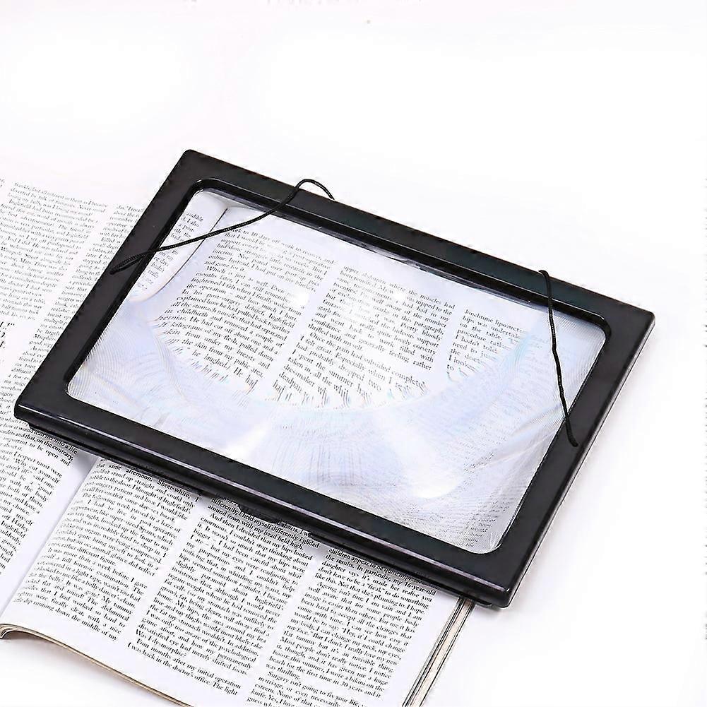 Magnifier Reading,YMIKO Large A4 Page Hands 3x Magnifying Glass With Light LED Magnifier Reading