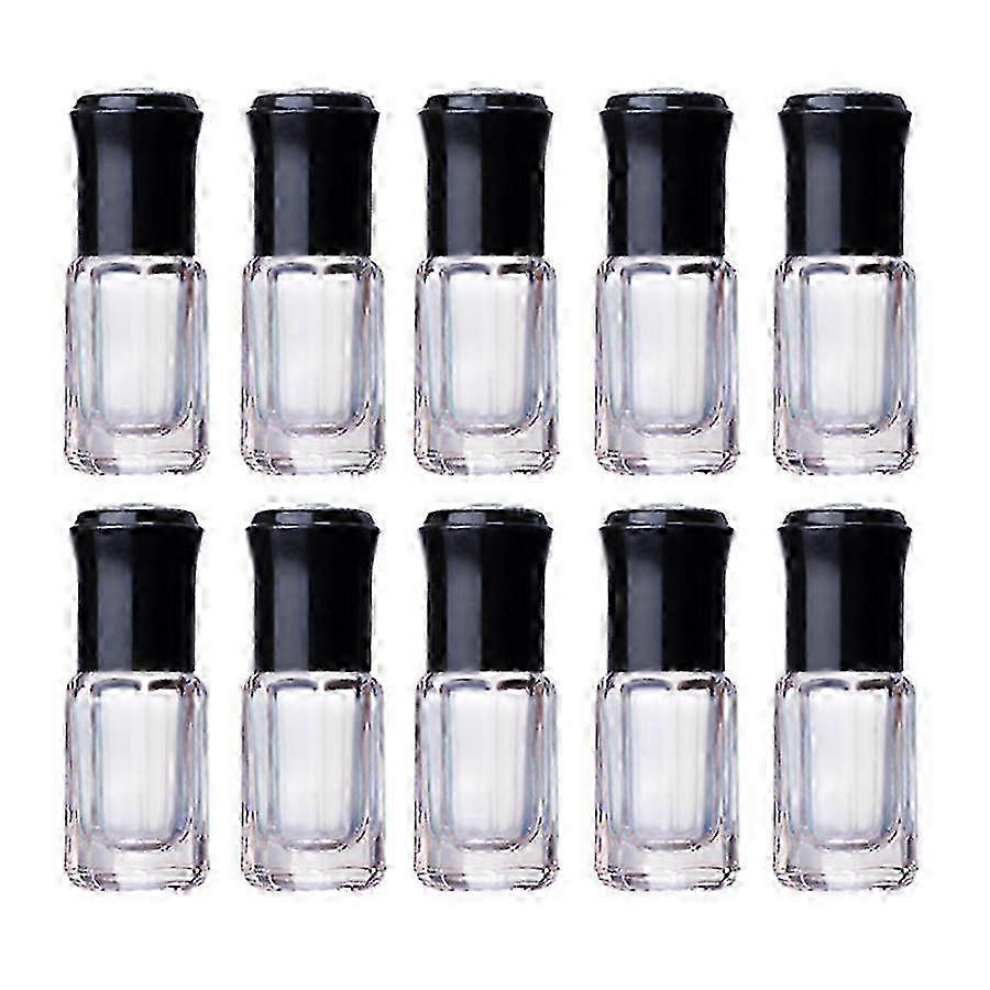 Optimized Glass Roll-On Bottles - 10 Pcs with 3 ml Capacity for Perfumes & Essential Oils