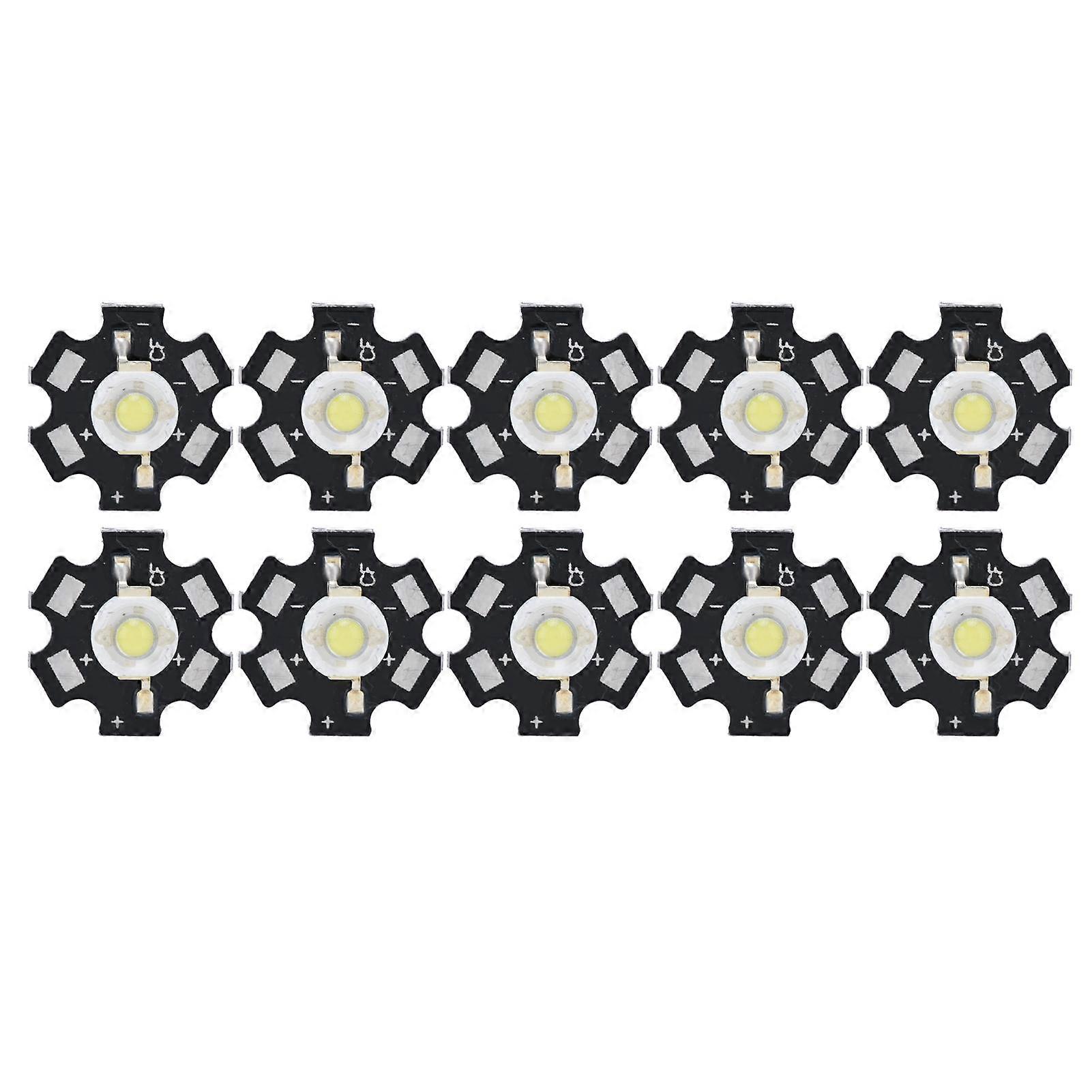 10Pcs Ultra Bright LED Chip 3V DIY Light Beads for Ceiling Light Downlight Flashlight Table