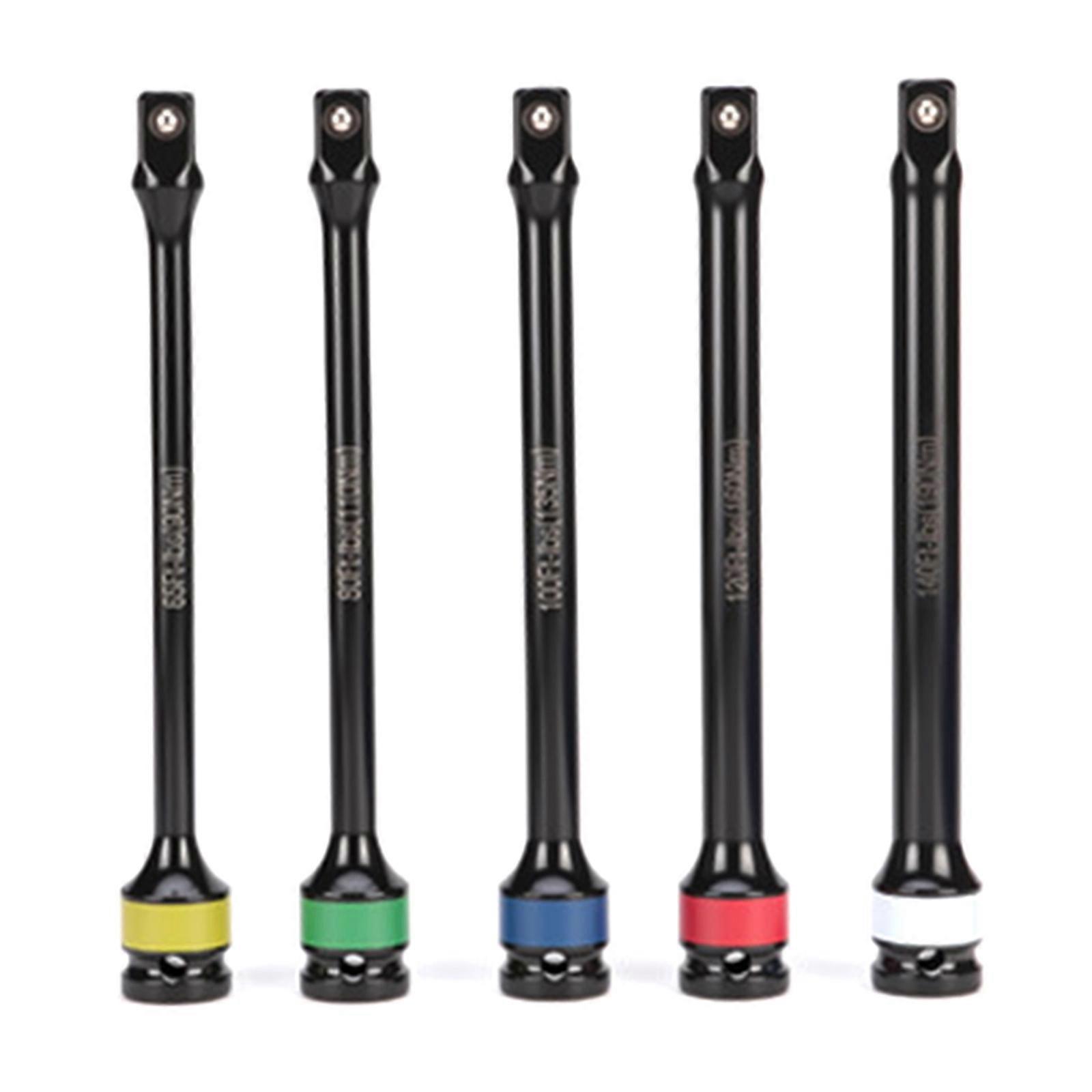 1/2inch Torsional Limiting Extension Bar Set Universal Socket Adapter for Impacts Wrenches Automotive Mechanical Repair Multicolor