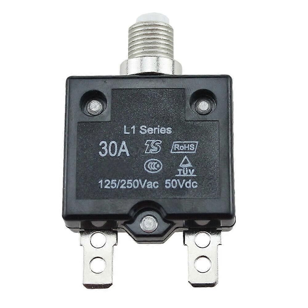 Mosiee 5A/10A/15A/20A/30Amp Resettable Circuit Breaker Panel Overload Protection Switch