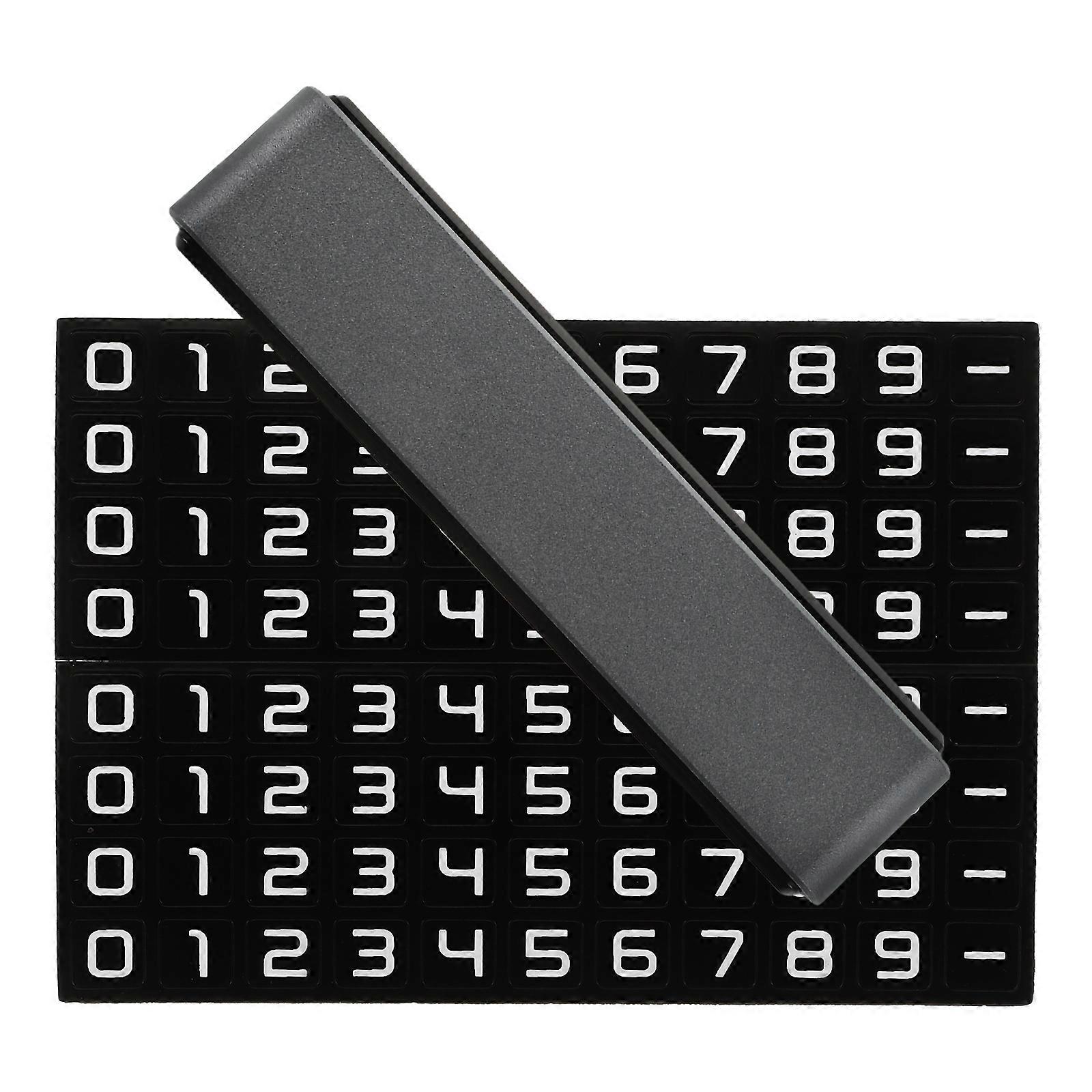 Temporary Parking Car Dashboard Phone Number Display 1Set