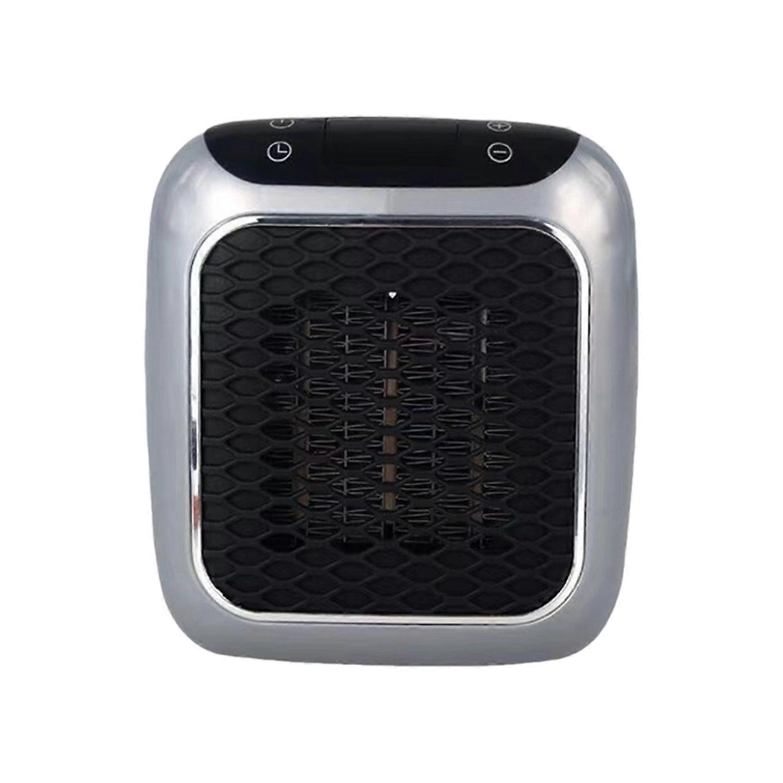 Energy Efficient Small Heaters Quick Heating Device Quiet Table Heaters Plastic Texture Suitable for Dorms and Living Room  Grey