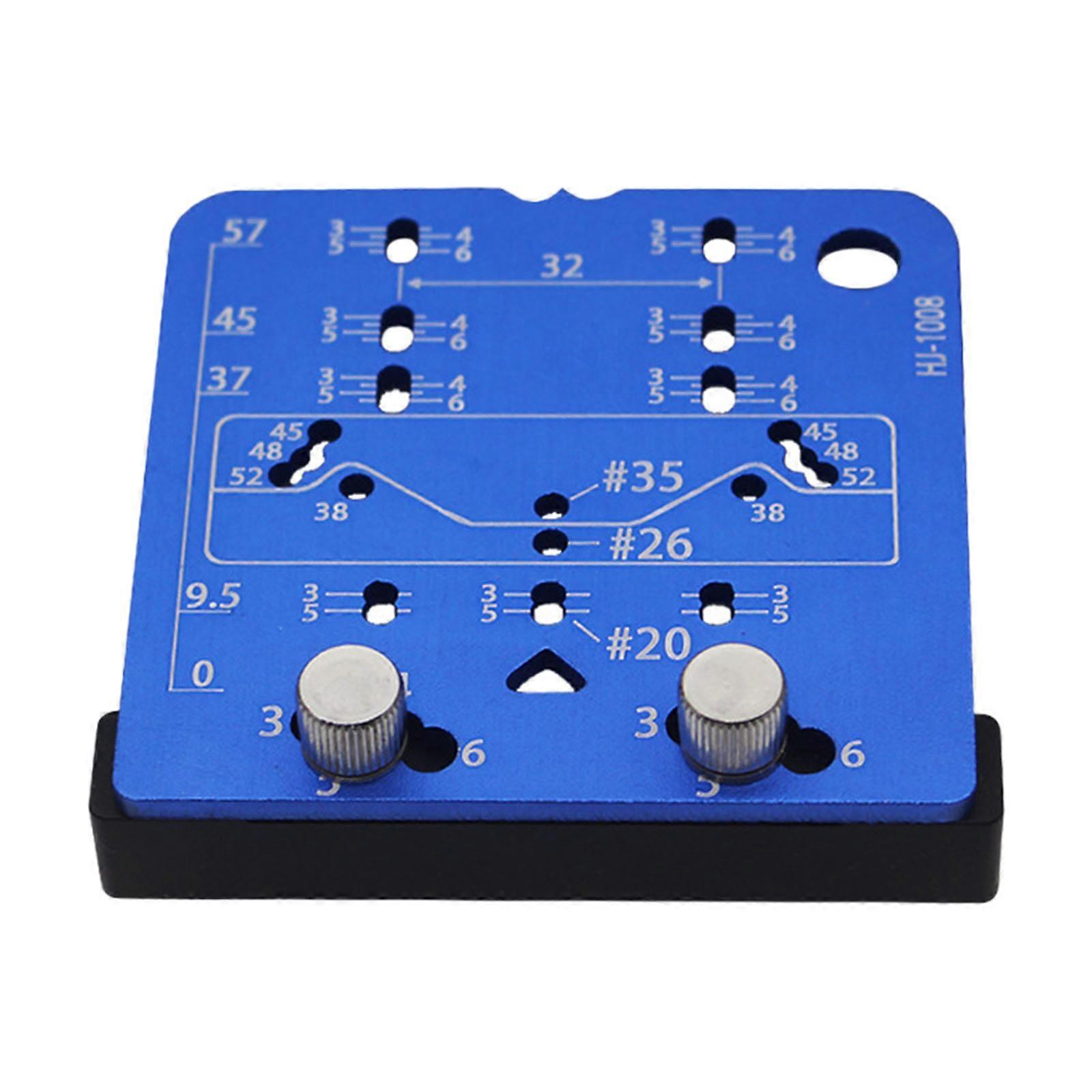 Professional Hinge Locator Positioning Tool Suitable for 35mm/26mm Hinges&20mm Shelf Board Pin Cabinet Door Installation Multicolor