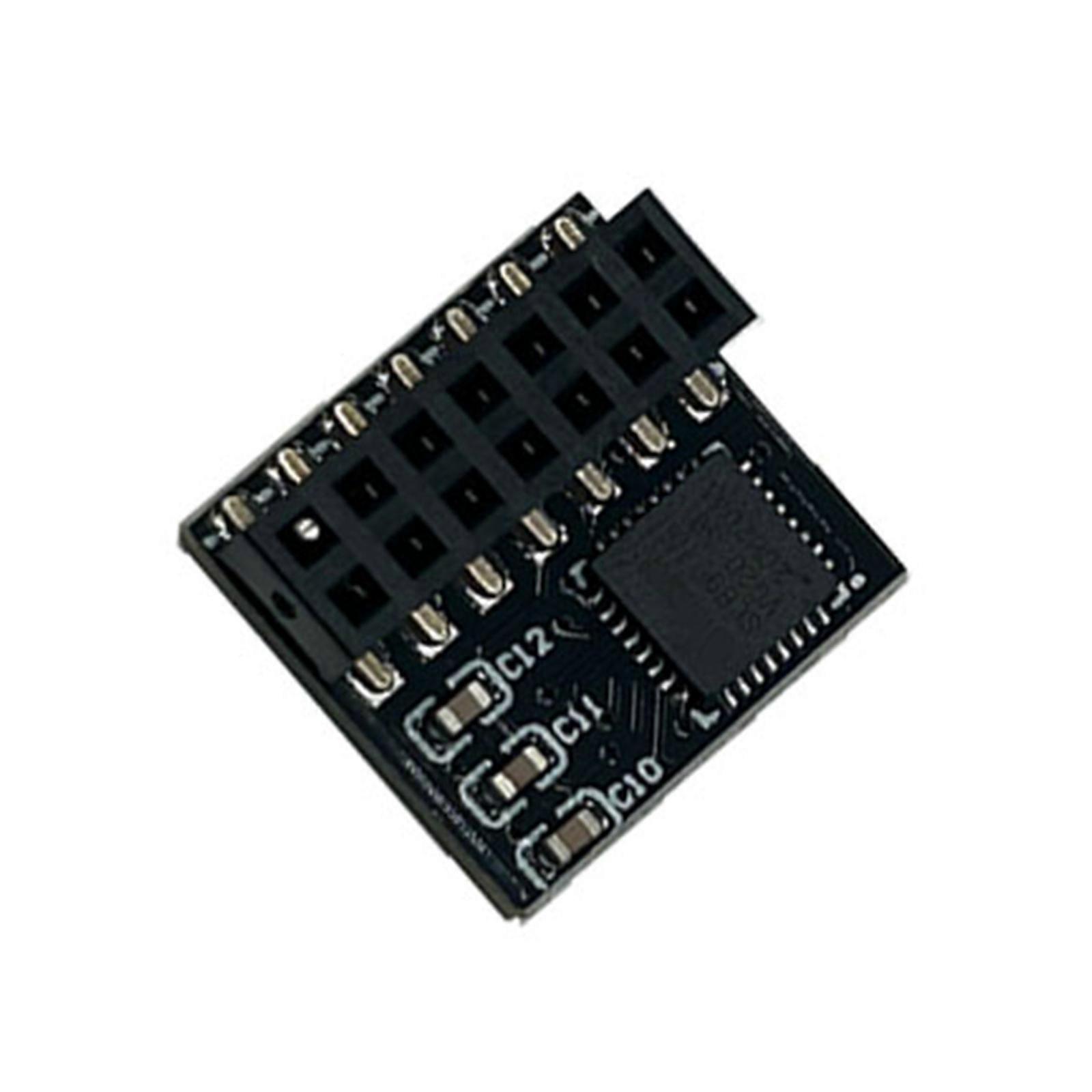 TPM 2.0 14Pin Encryption Security Module Board Remote Control TPM2.0 LPC 14Pin Motherboards Card Multicolor