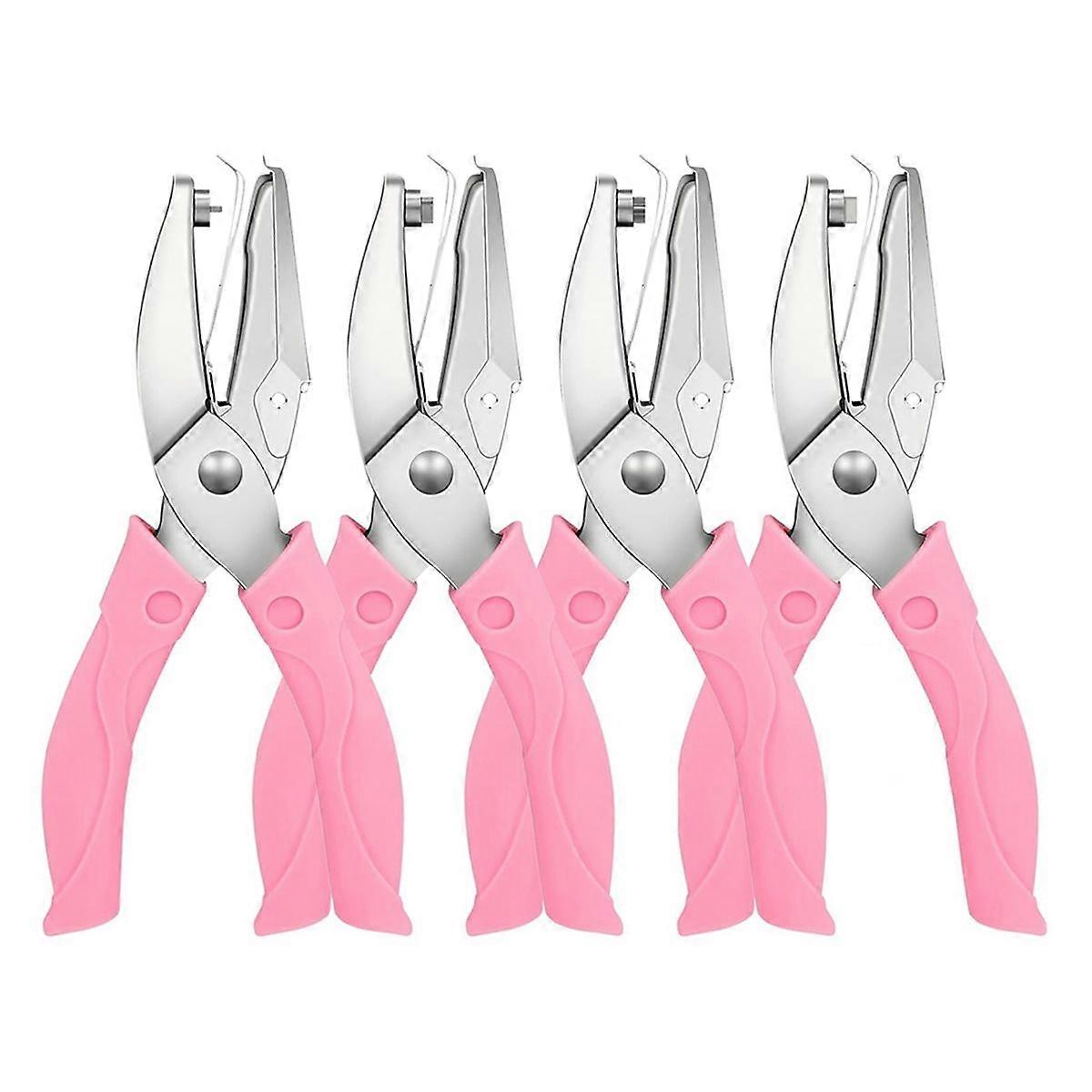 4 Pcs Handheld Hole Paper Punch Kit Single Hole Punch