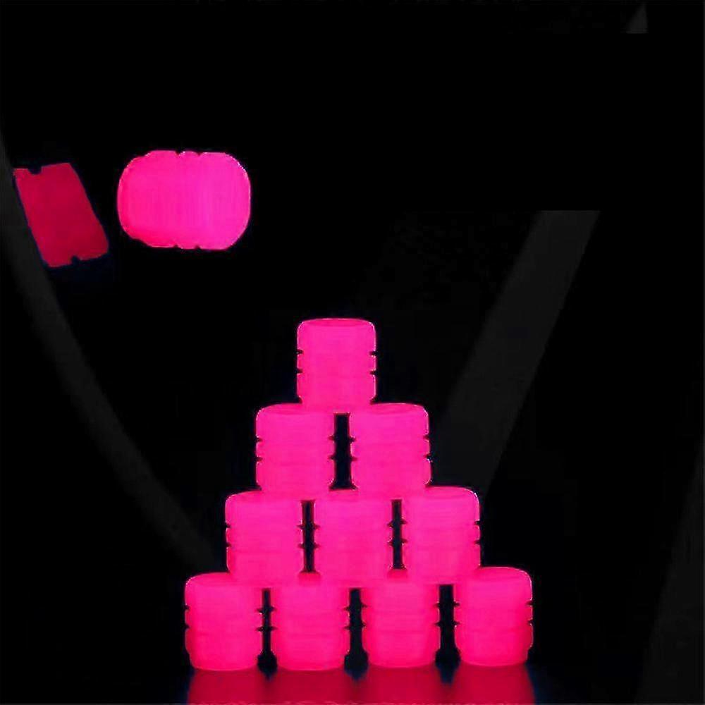 Enjoliveurs de soupape de roue fluorescents pour voiture vélo Sécurité nocturne améliorée