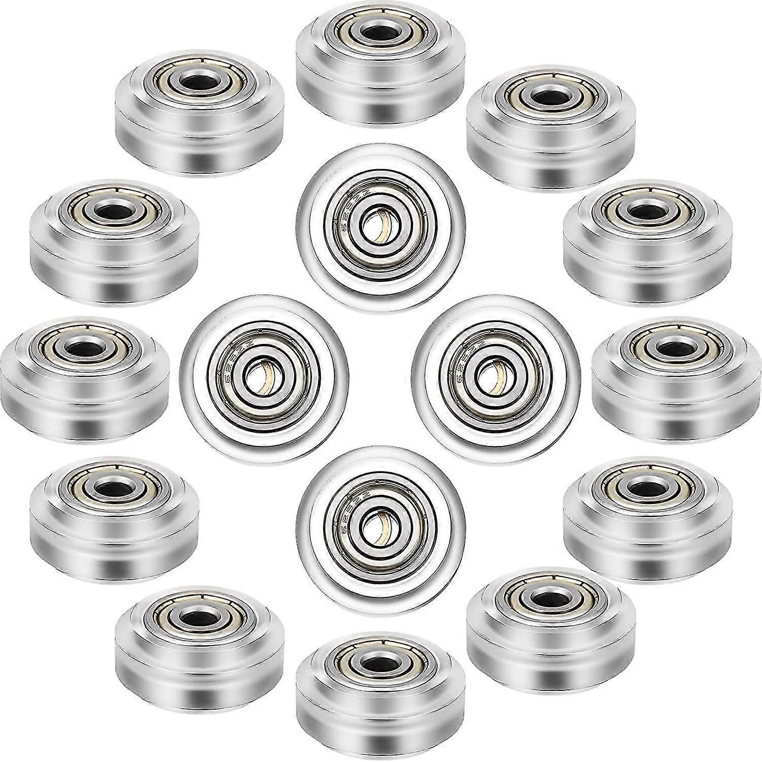 16 Pcs 3d Drucker Polycarbonat Pulley 3d Drucker Räder 625zz Pulley Linear Lager Für Cr10, Ende