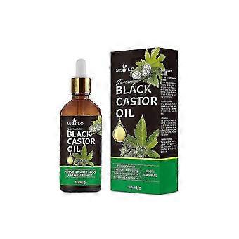 f Huile de ricin noir jamaicaine, huile de ricin non-raffinée biologique pressée à froid pour la croissance des cheveux, cils et sourcil