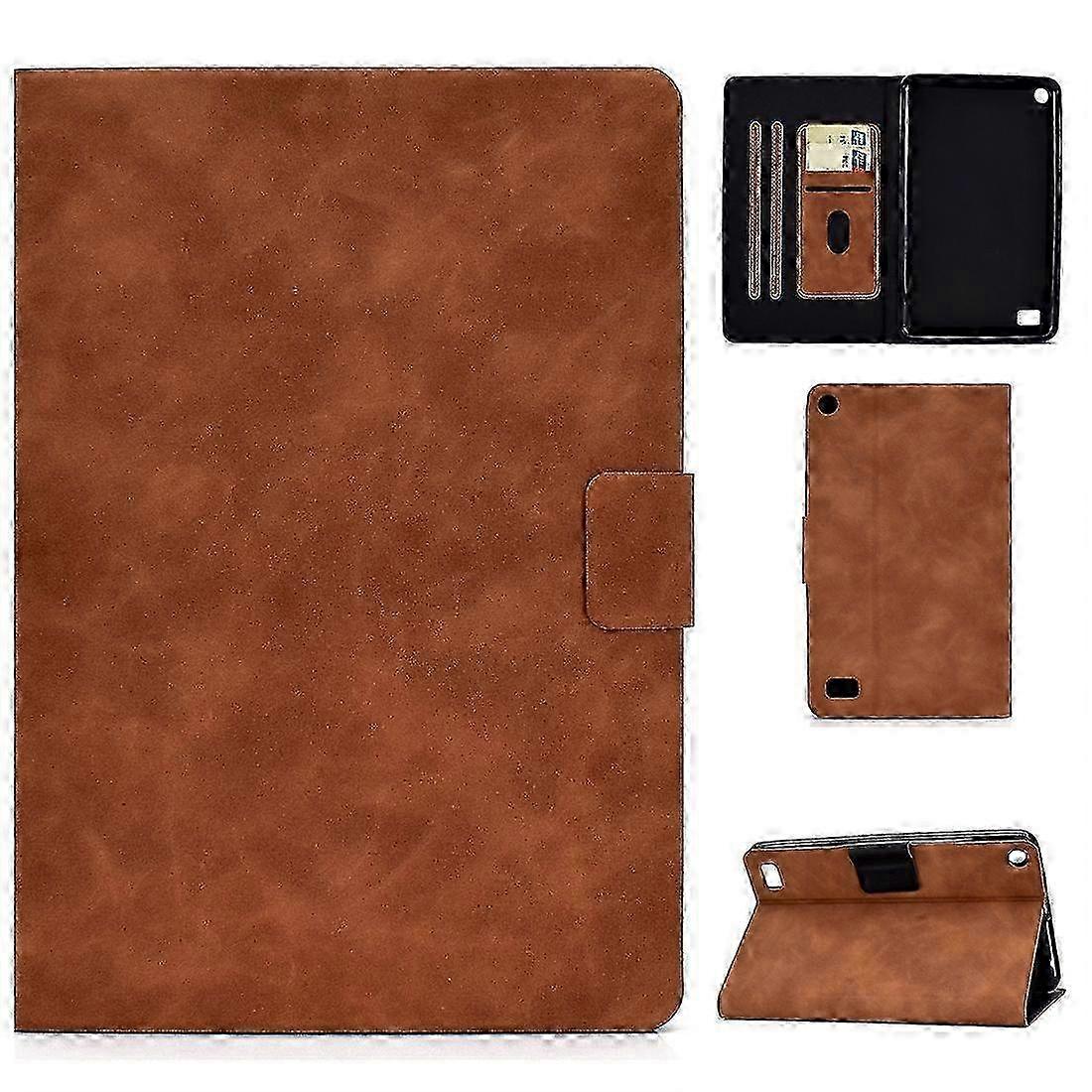 Cowhide Texture Horizontal Flip Leather Case with Holder & Card Slots & Sleep / Wake-up Function For Kindle Fire 7 2015 / 2017 / 2019 2025
