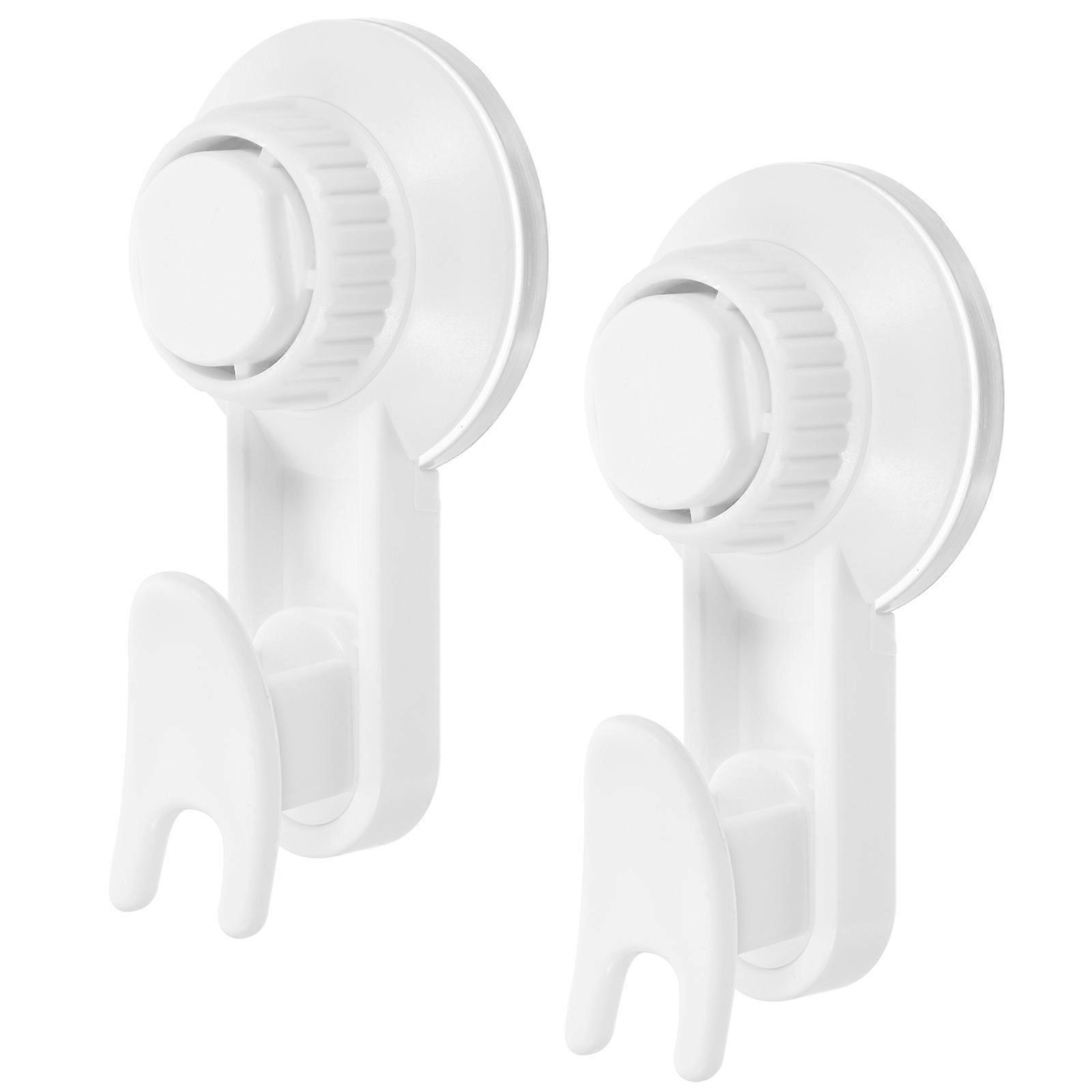 2pcs Adjustable Hook Punch-free Shower Hooks Creative Vacuum Suction Hooks