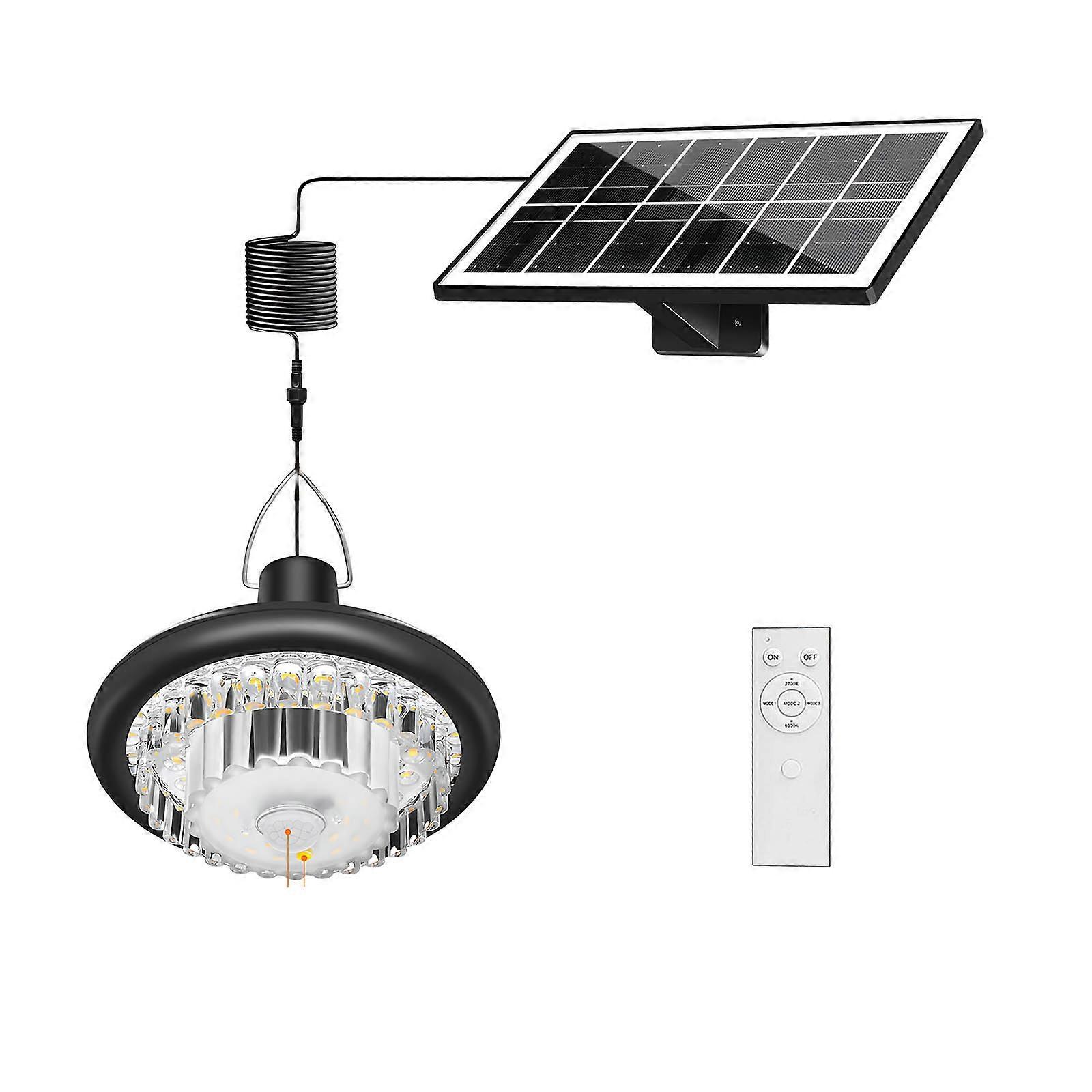 Modern Long/Short Crystal Pendant Solar Light with Automatic Sensor ABS PC Acrylic Texture for Yard Landscape Lighting Multicolor