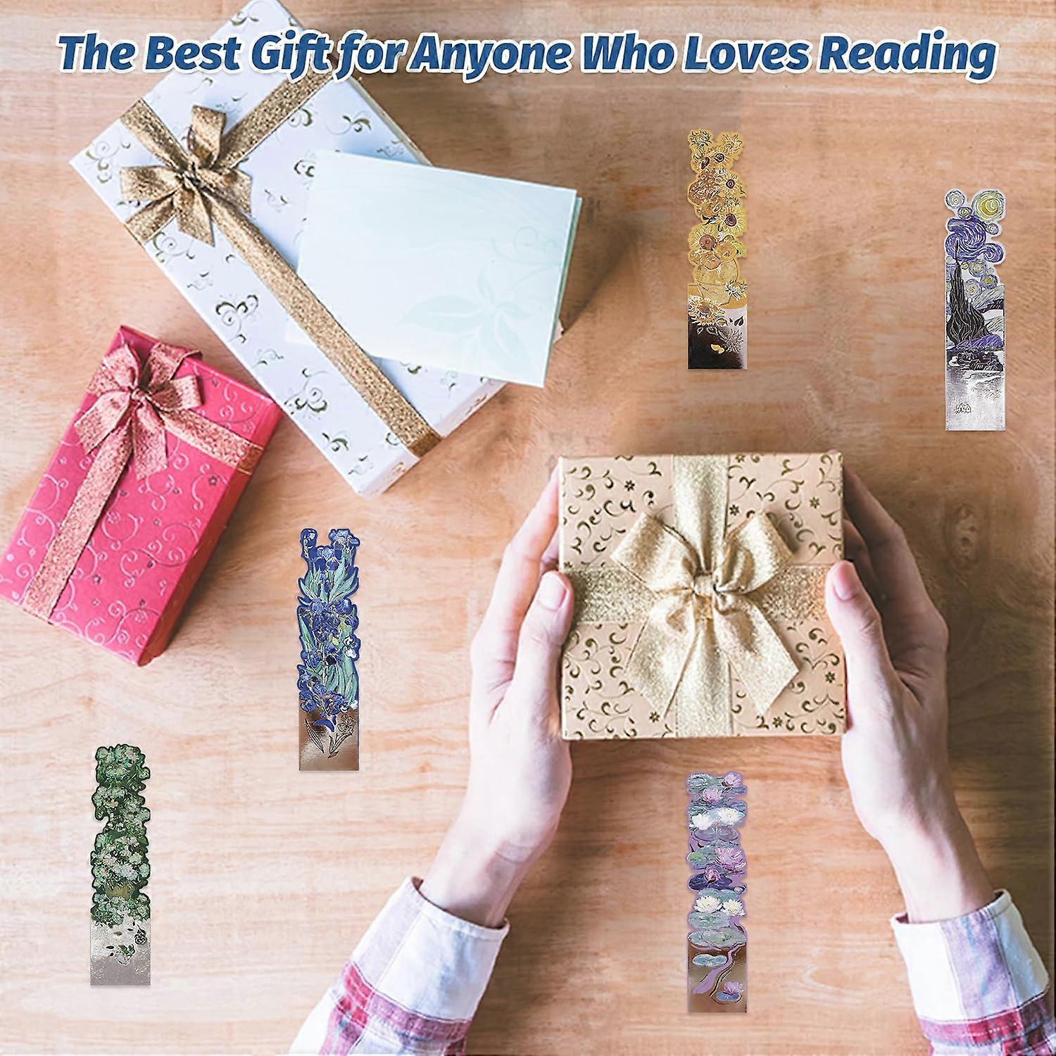 Shile Set Magnetic Bookmarks Aesthetic Book Page Folder Reading Book Page Label Folder Gift Journal Magnetic Bookmarks