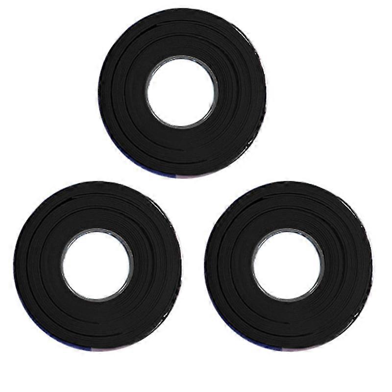 Badminton Racket 7C Flat Rubber, Soft and Shock-Absorbing, Good Elasticity, Not Easy to Deform When Stretched,Black