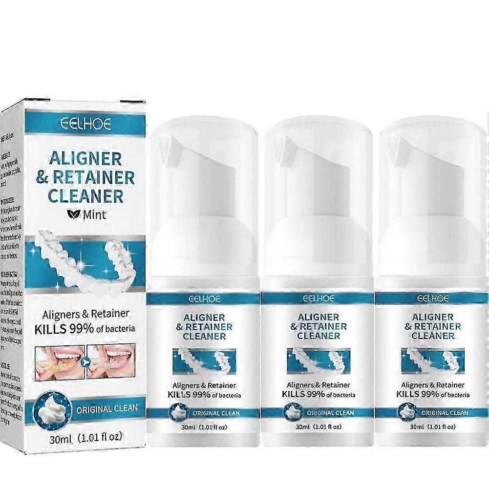 Denture-Whitening Cleaner 360 Degree All Round Cleaning for Invisaligns Aligners