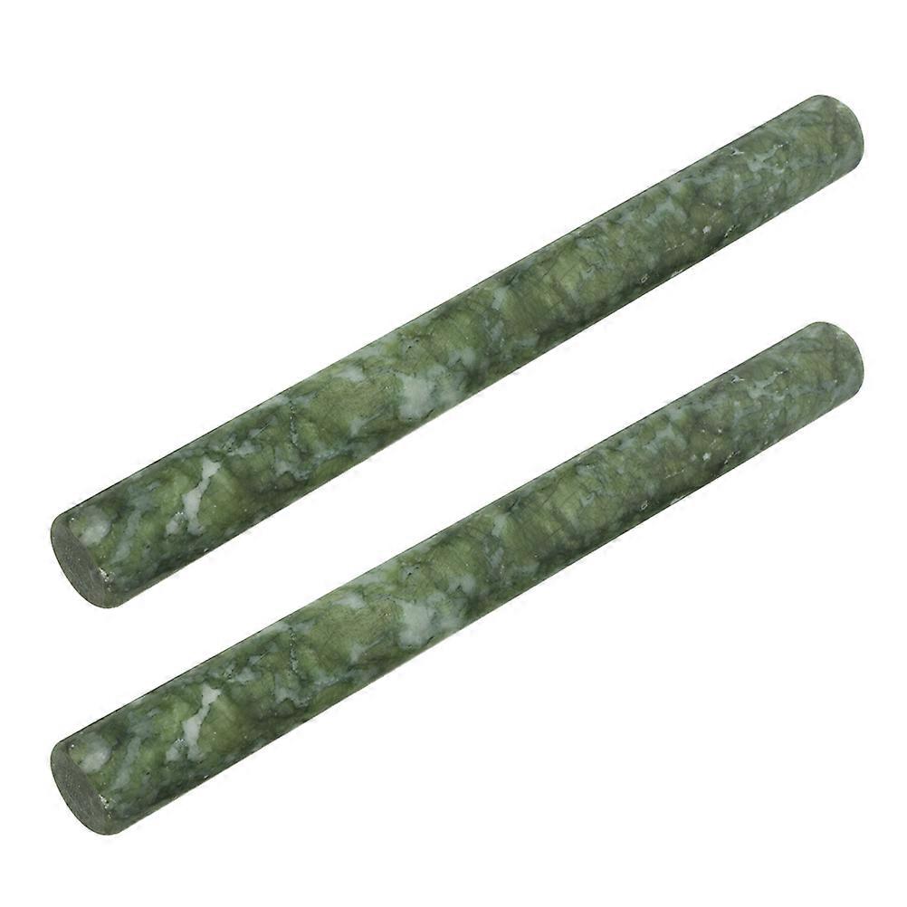Natural Stone Dough Roller for Baking with Non-Stick Surface 2Pcs Jade Rolling Pin