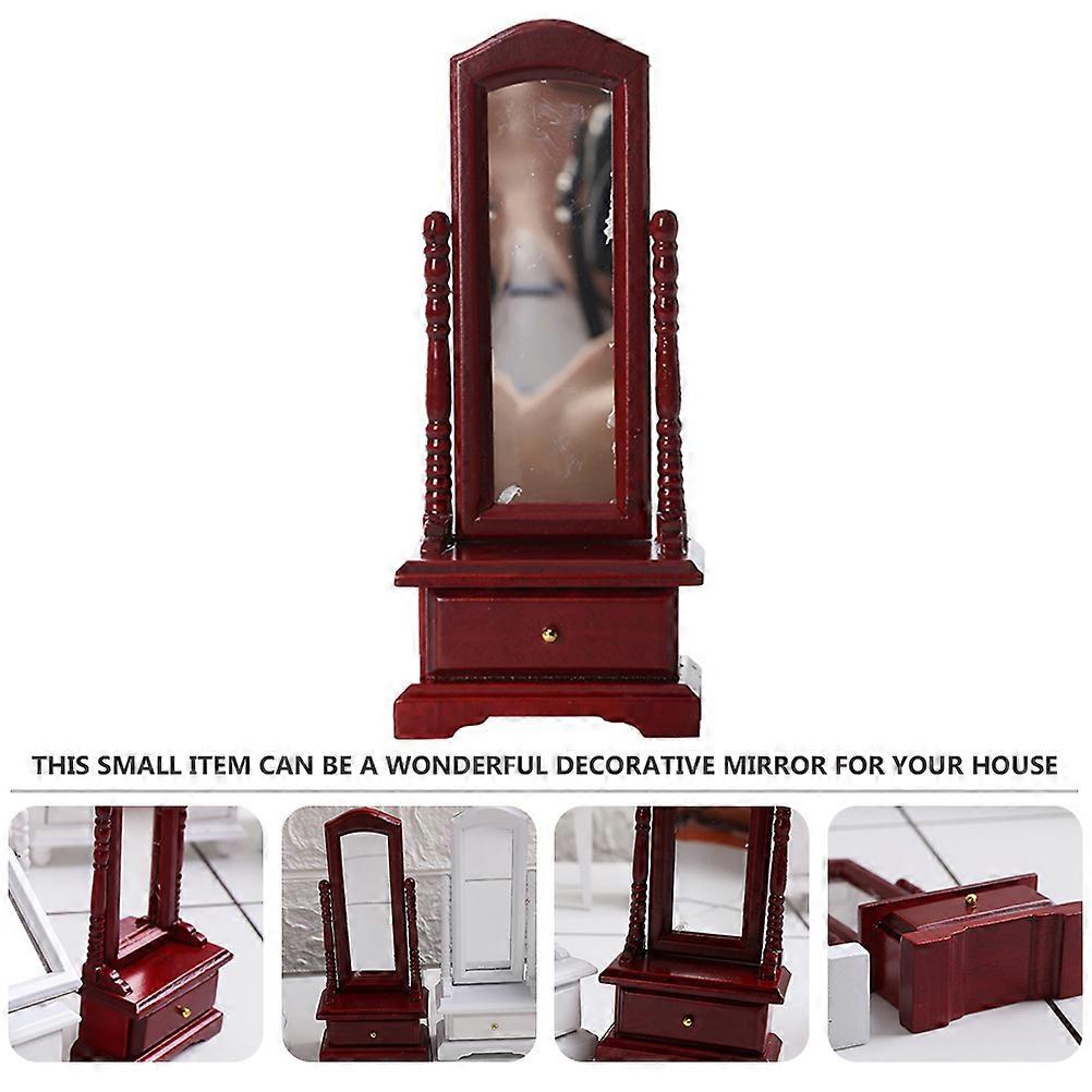 Full-Length Mirror Model Dressing Mirror for Decoration 3Pcs