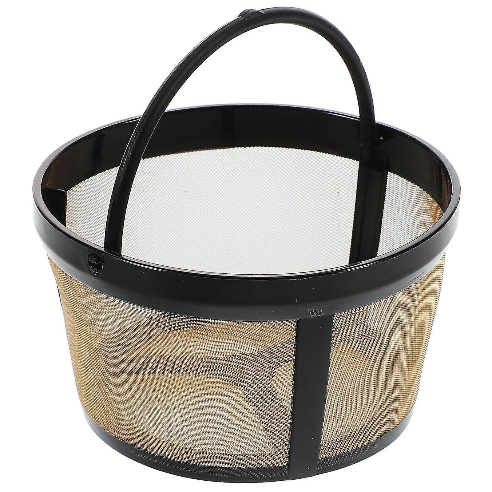 Metal Coffee Filter Basket for Drip Coffee Makers Brown Reusable