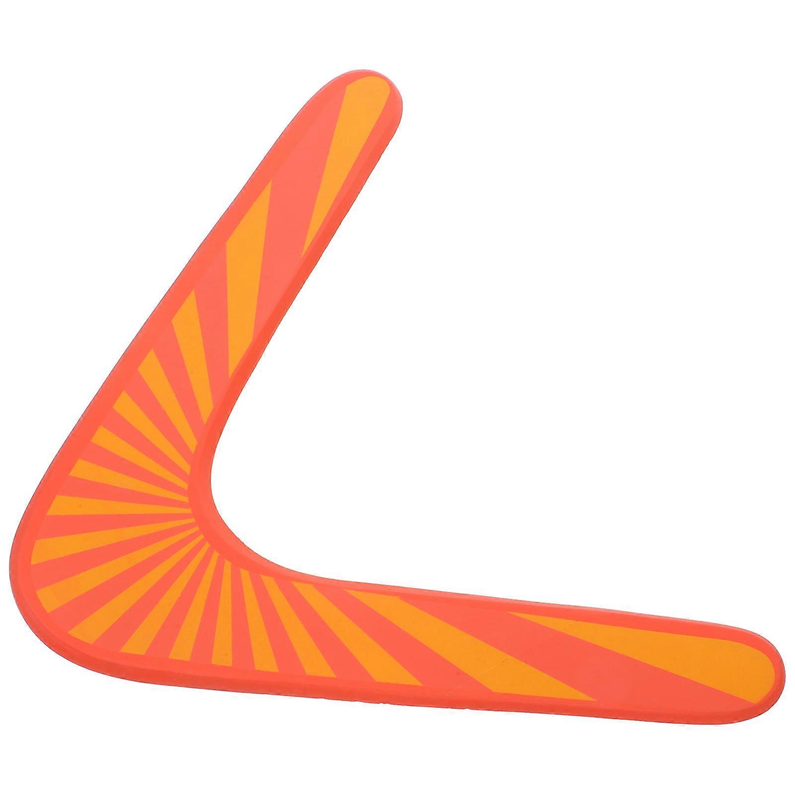 Orange Wooden Boomerangs for Playing Use 5Pcs Set for Beginners