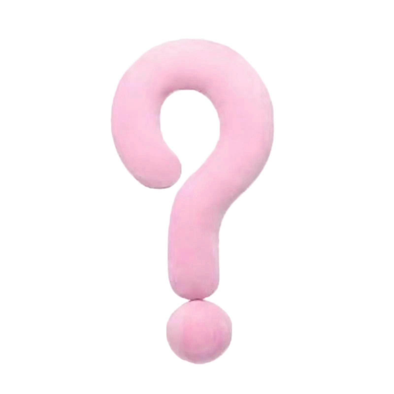 Unique Question Mark Decorative Throw Pillow Soft Breathable Cushion for Sofa and Bedroom Decor