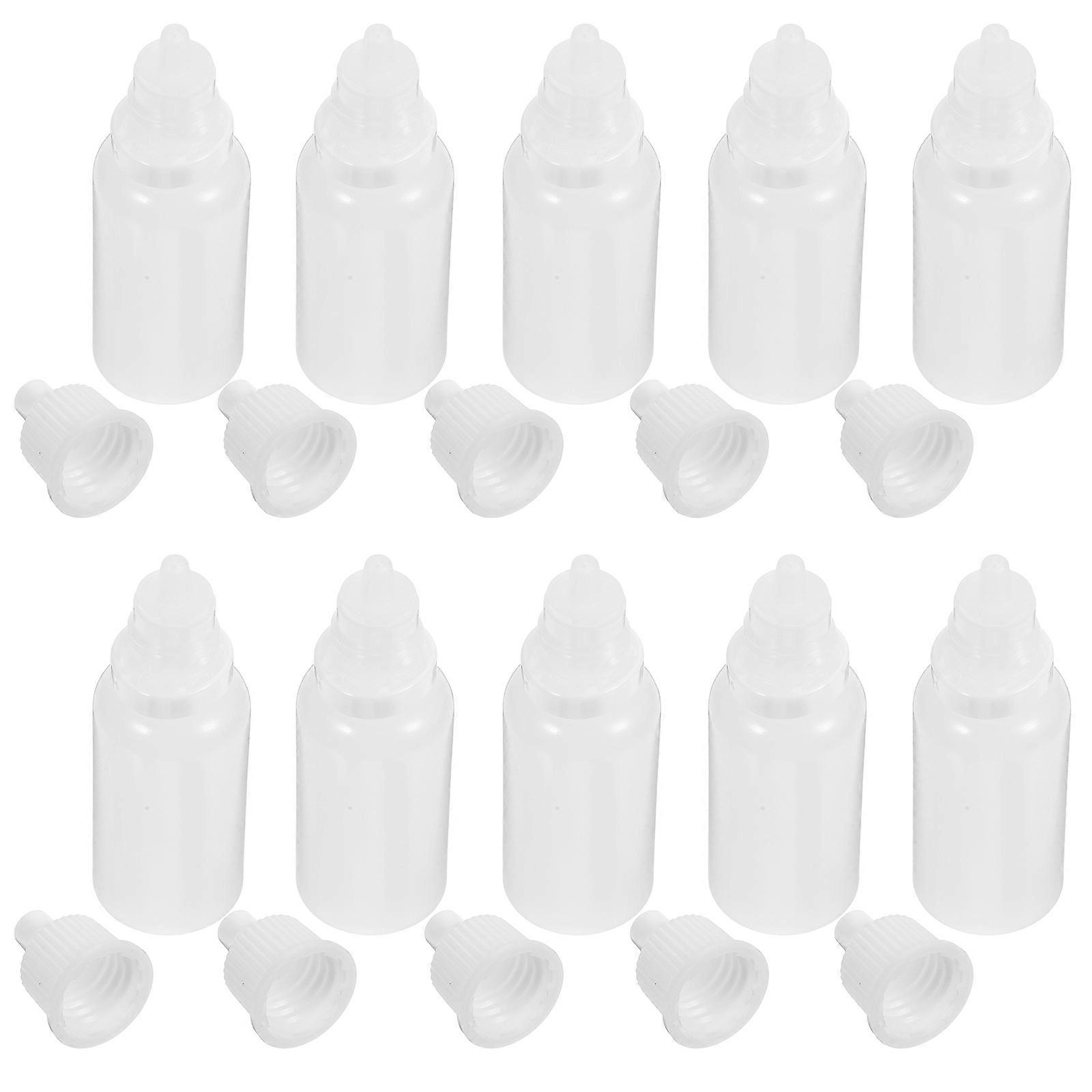 Transparent Dropper Bottle for Home Use 12Pcs Eye Liquid Squeezable Bottles