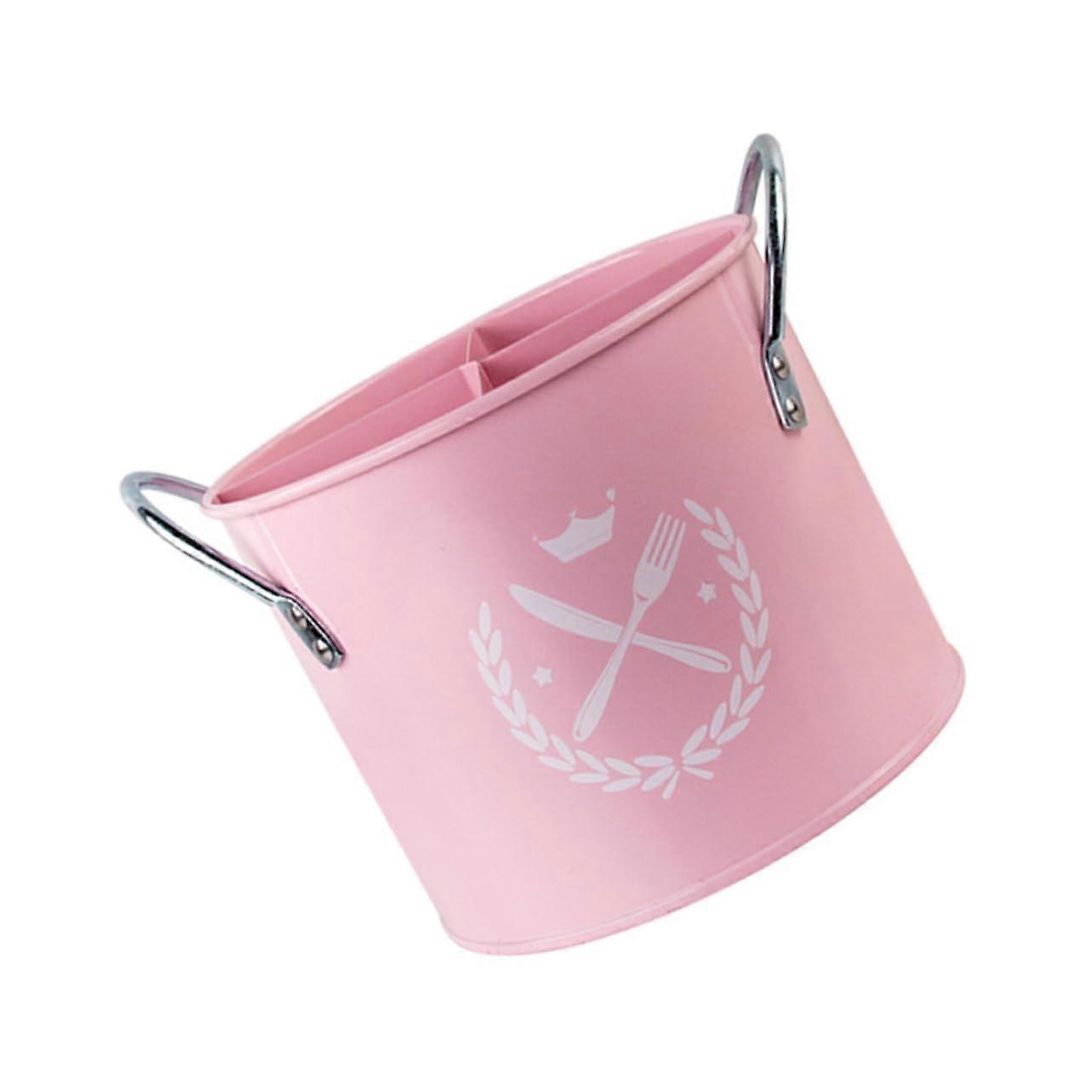 RustResistant Kitchen Utensil Holder with Drainage, Countertop Cutlery Organizer for Chopsticks and Spoons