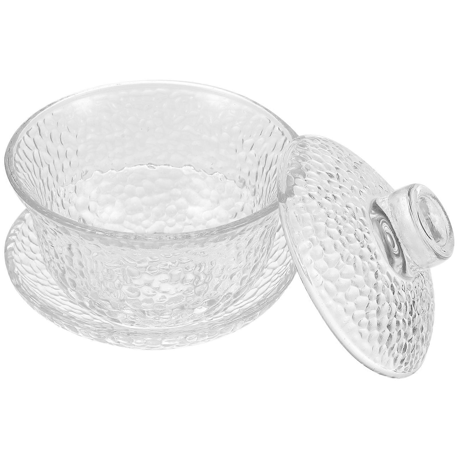Tea Bowl Glass Set for Kitchen Use 4Sets Tea Cups
